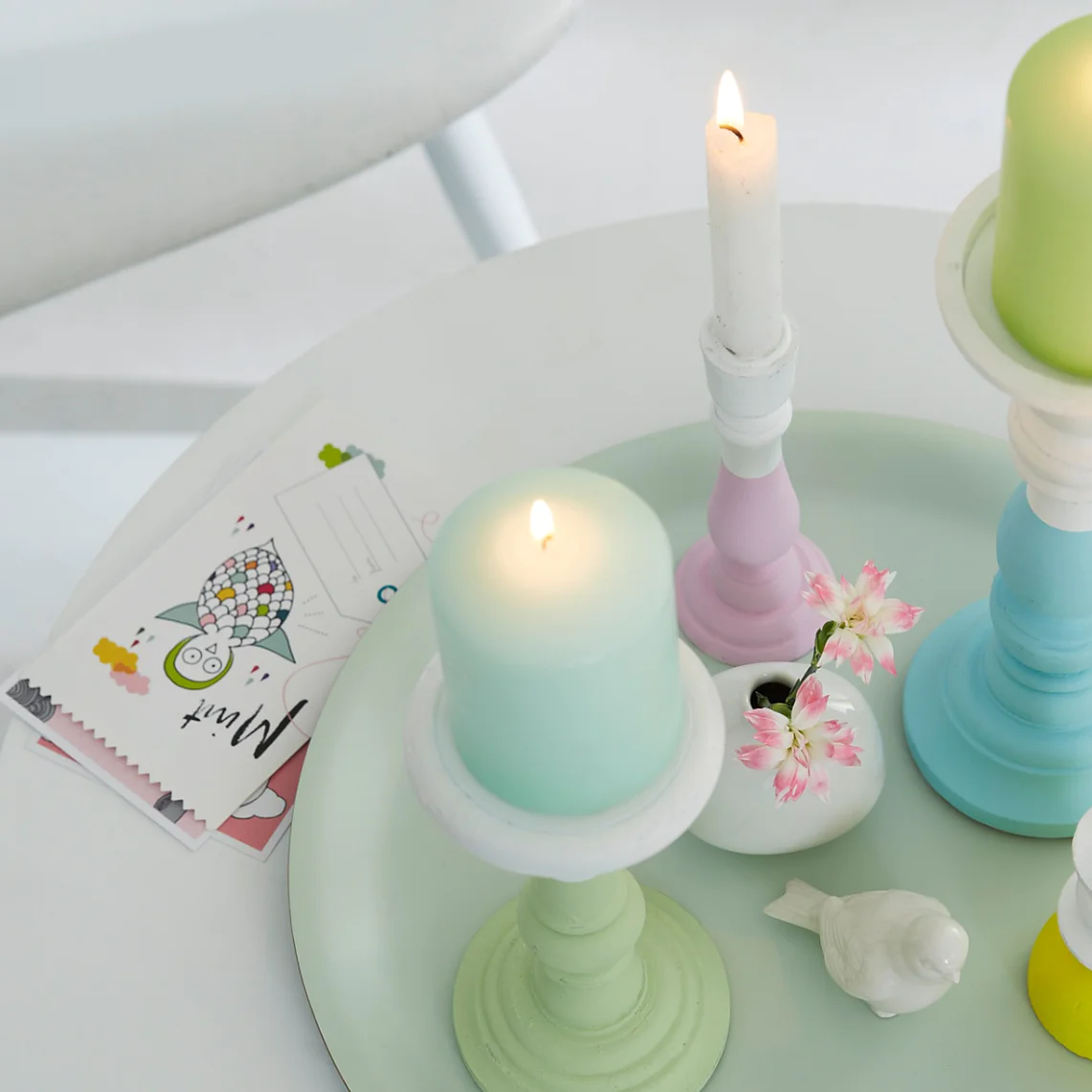 tesa trendpapier 9 / Idee 9: Kerzenleuchter / Aufmacher quer