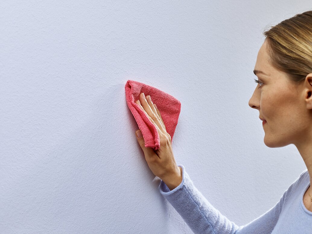 Cleaning the surface. Cleaning the surface.