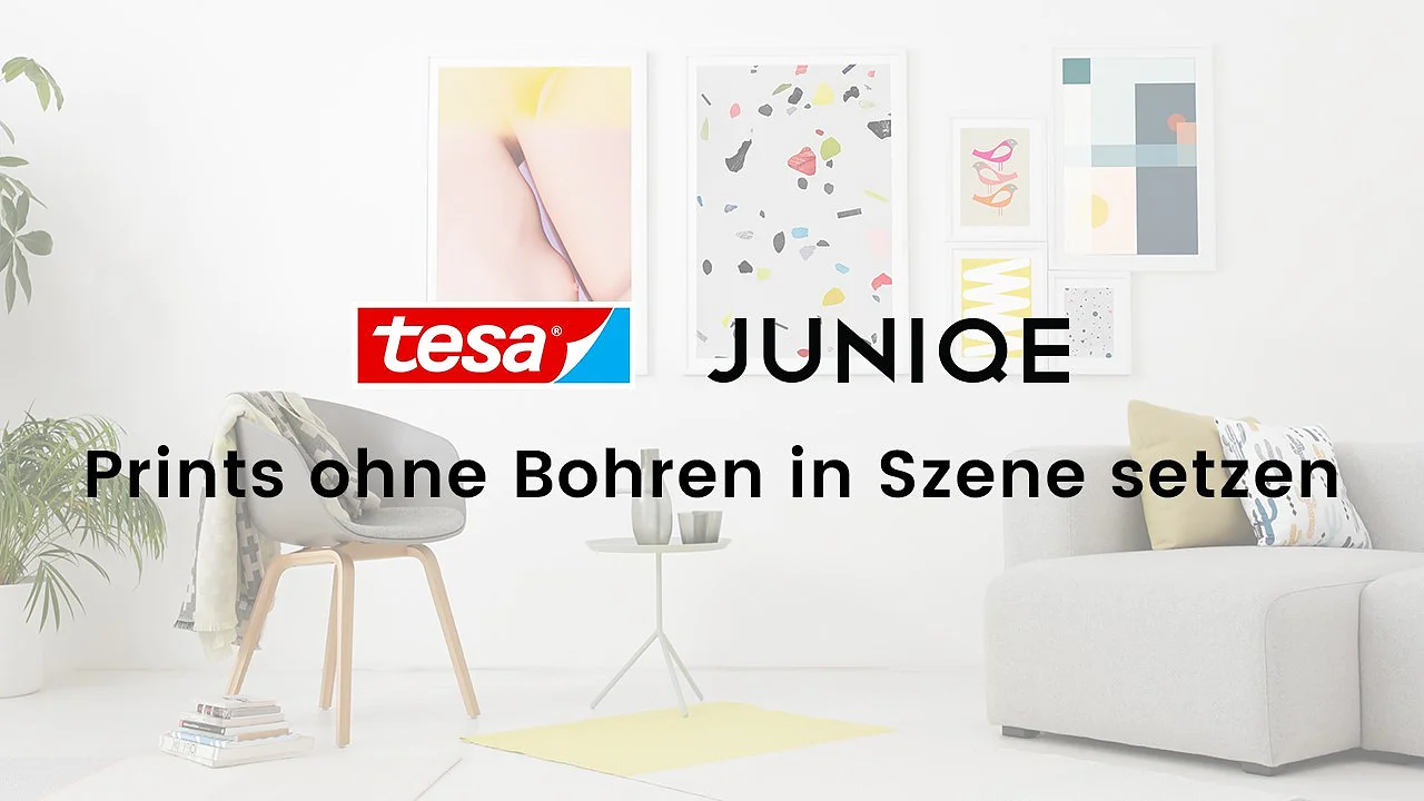 Prints ohne bohren in Szene setzen