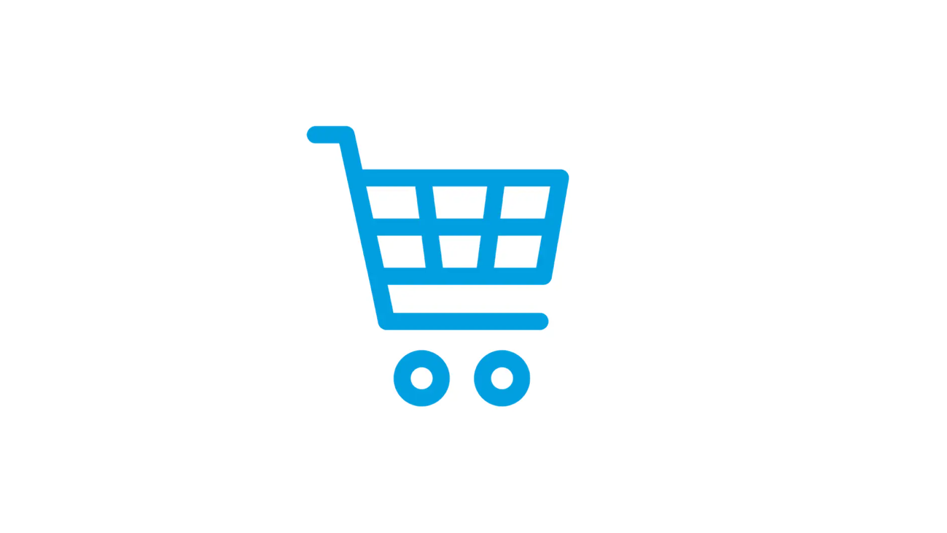 A simple blue square centered on a white background. (This text has been generated by AI)