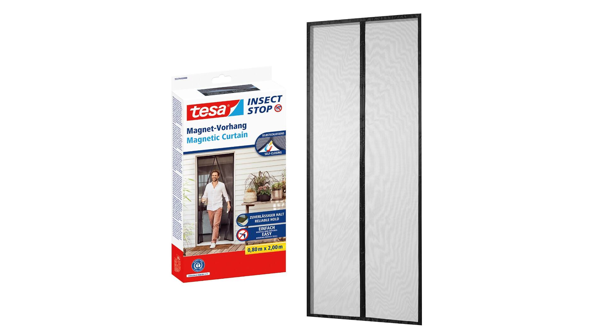 tesa® Insect Stop selbstschließender Magnetvorhang - tesa