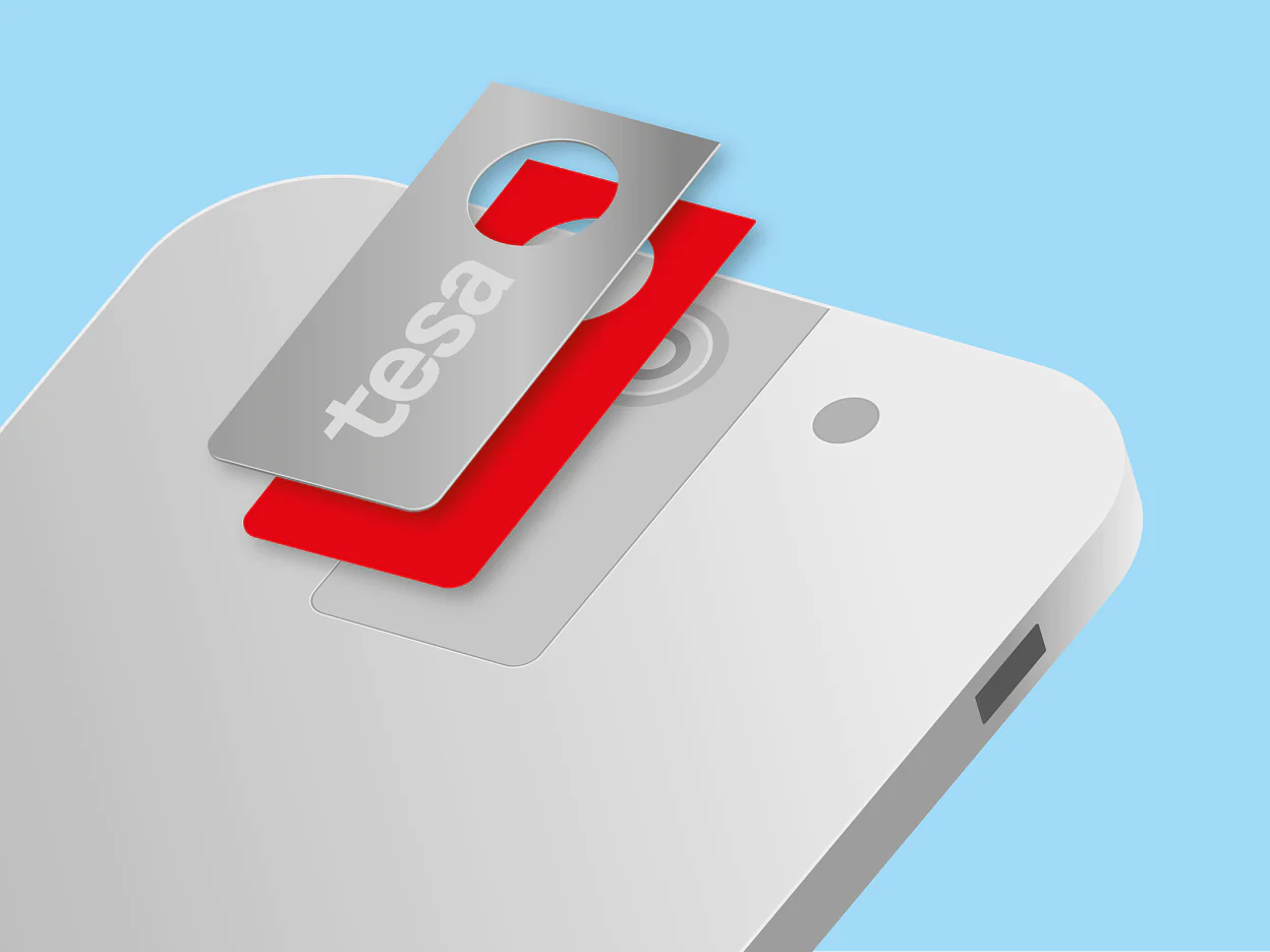tesa electronics accessories logo mounting