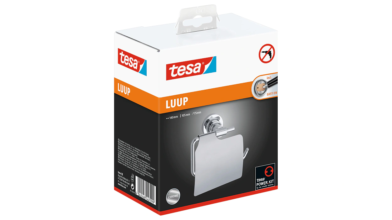 [en-en] tesa Luup Toilet Roll Holder With Lid