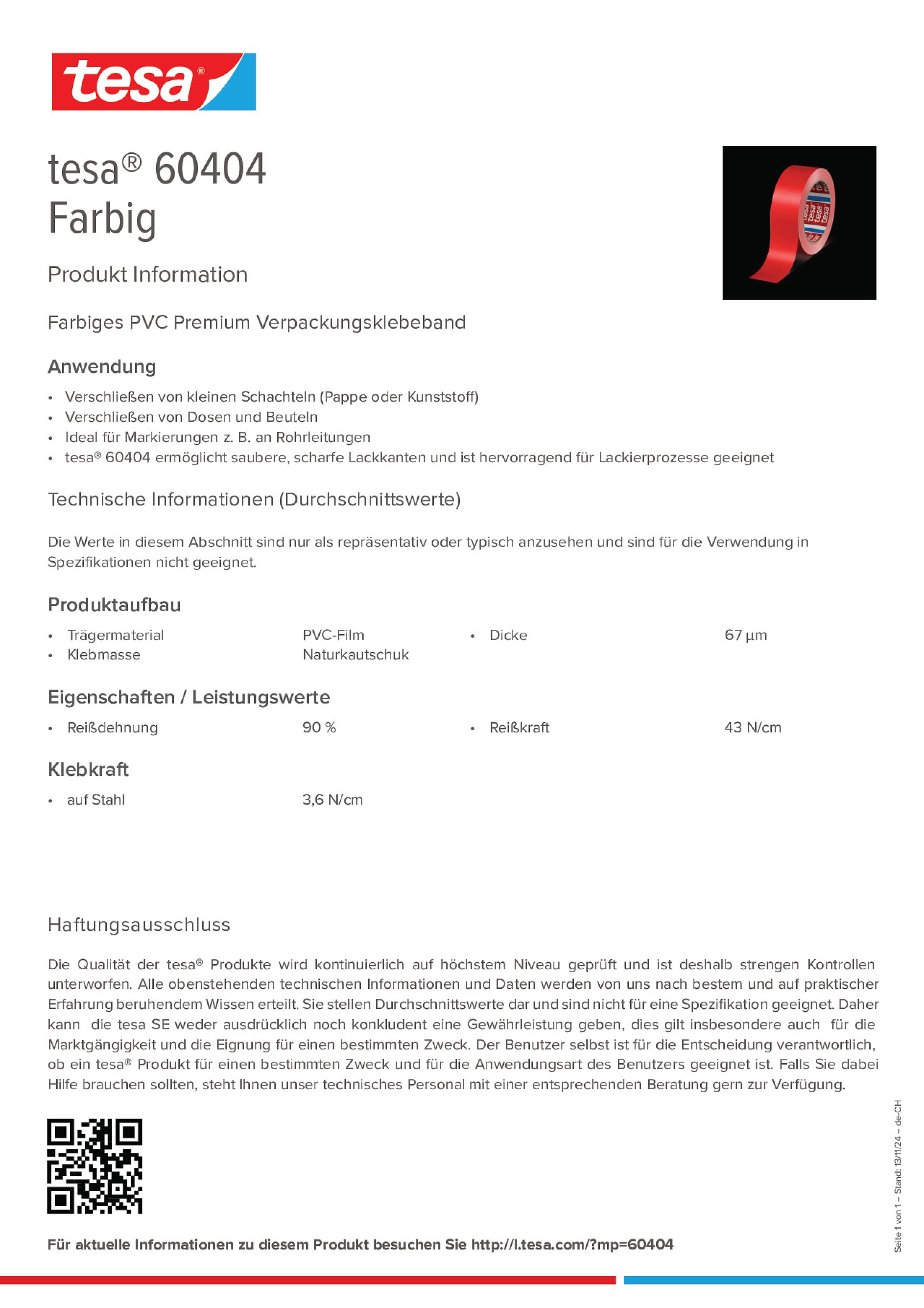 Product information_tesa® 60404_de-CH_fr-CH