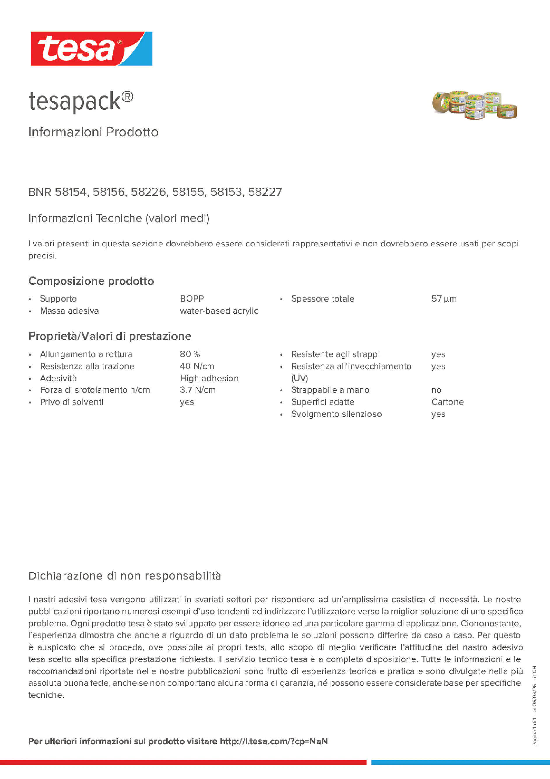 Product information_tesapack® 58154_de-CH_fr-CH