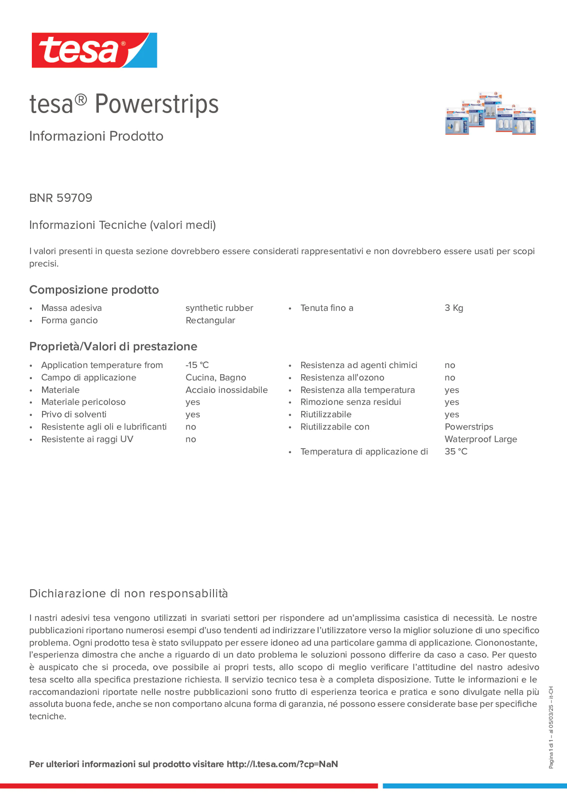 Product information_tesa® Powerstrips 59709_de-CH_fr-CH