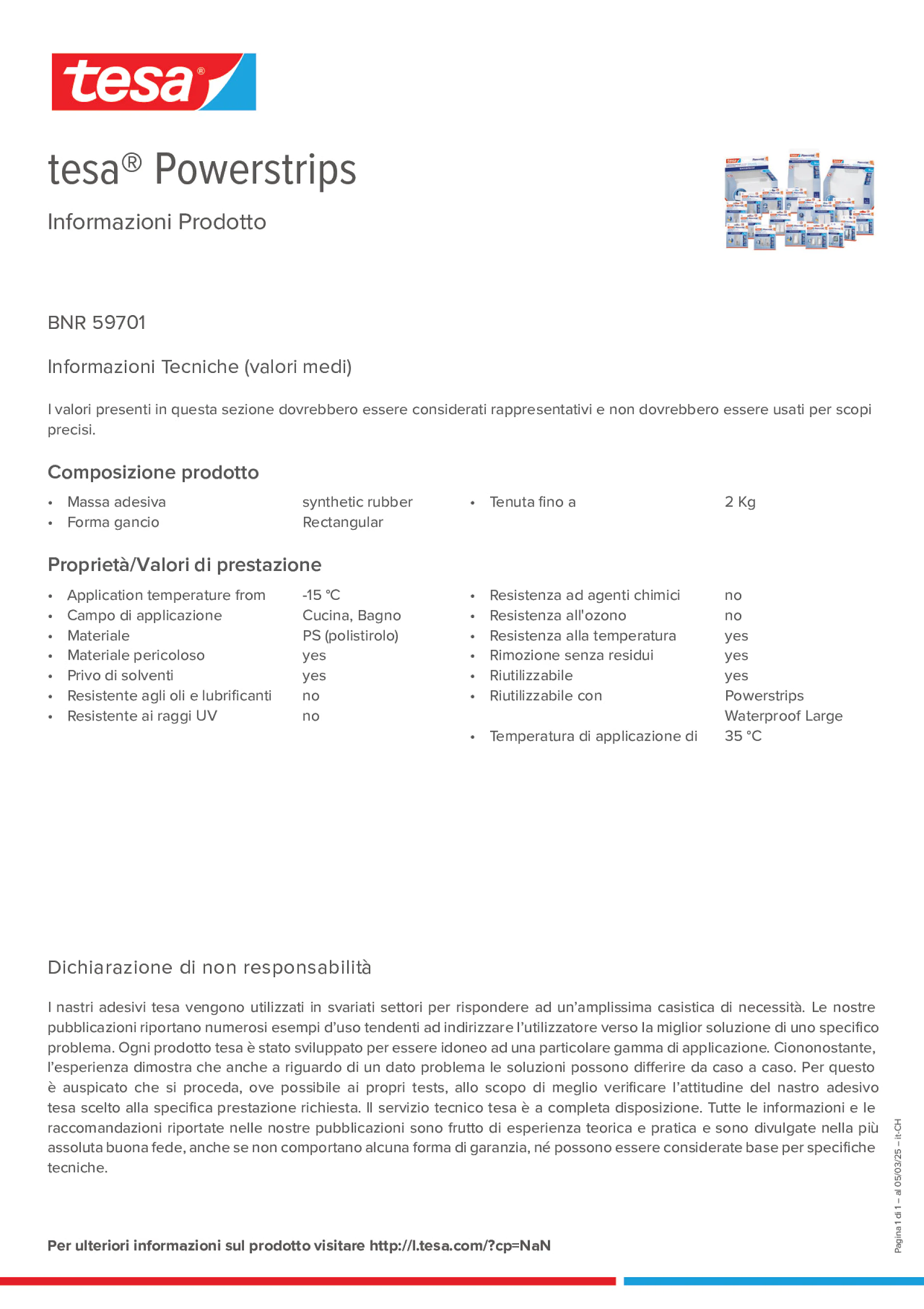 Product information_tesa® Powerstrips 59701_de-CH_fr-CH