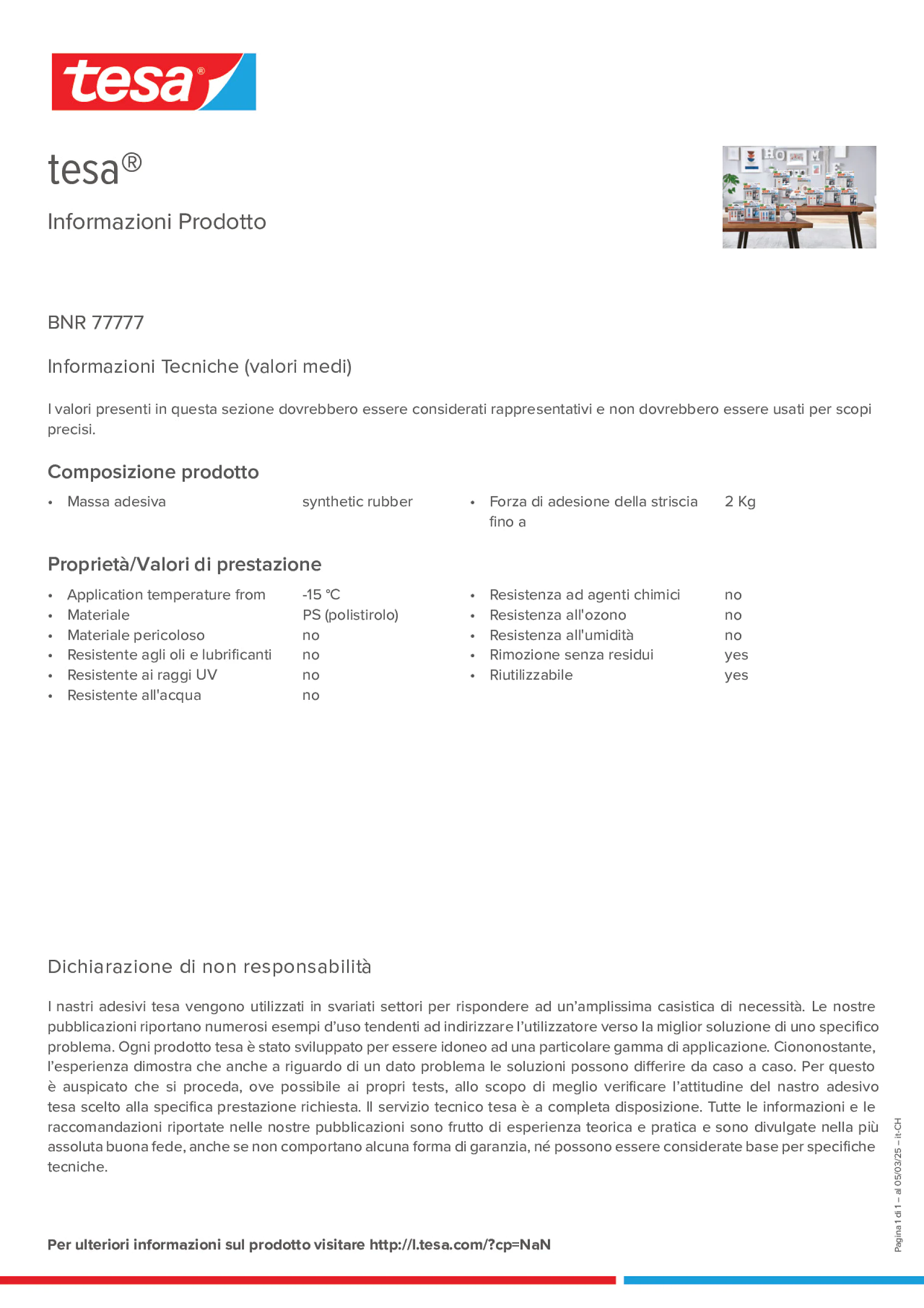 Product information_tesa® 77777_de-CH_fr-CH