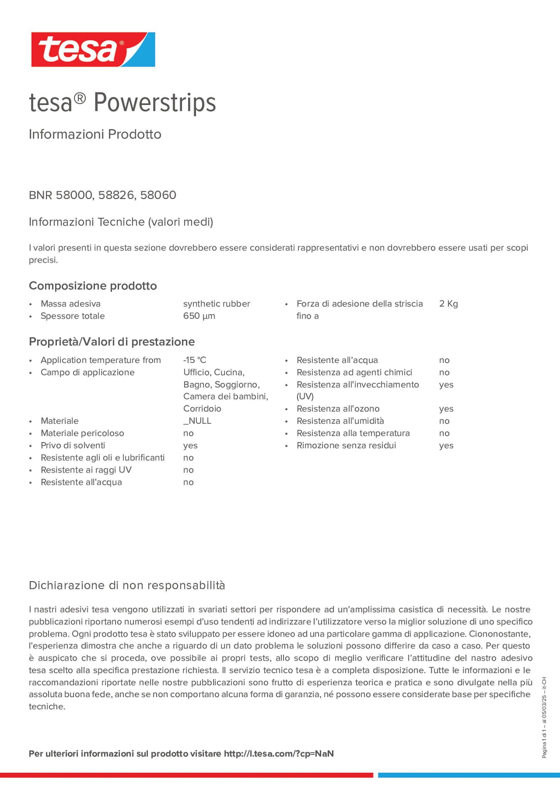 Product information_tesa® Powerstrips 58060_de-CH_fr-CH