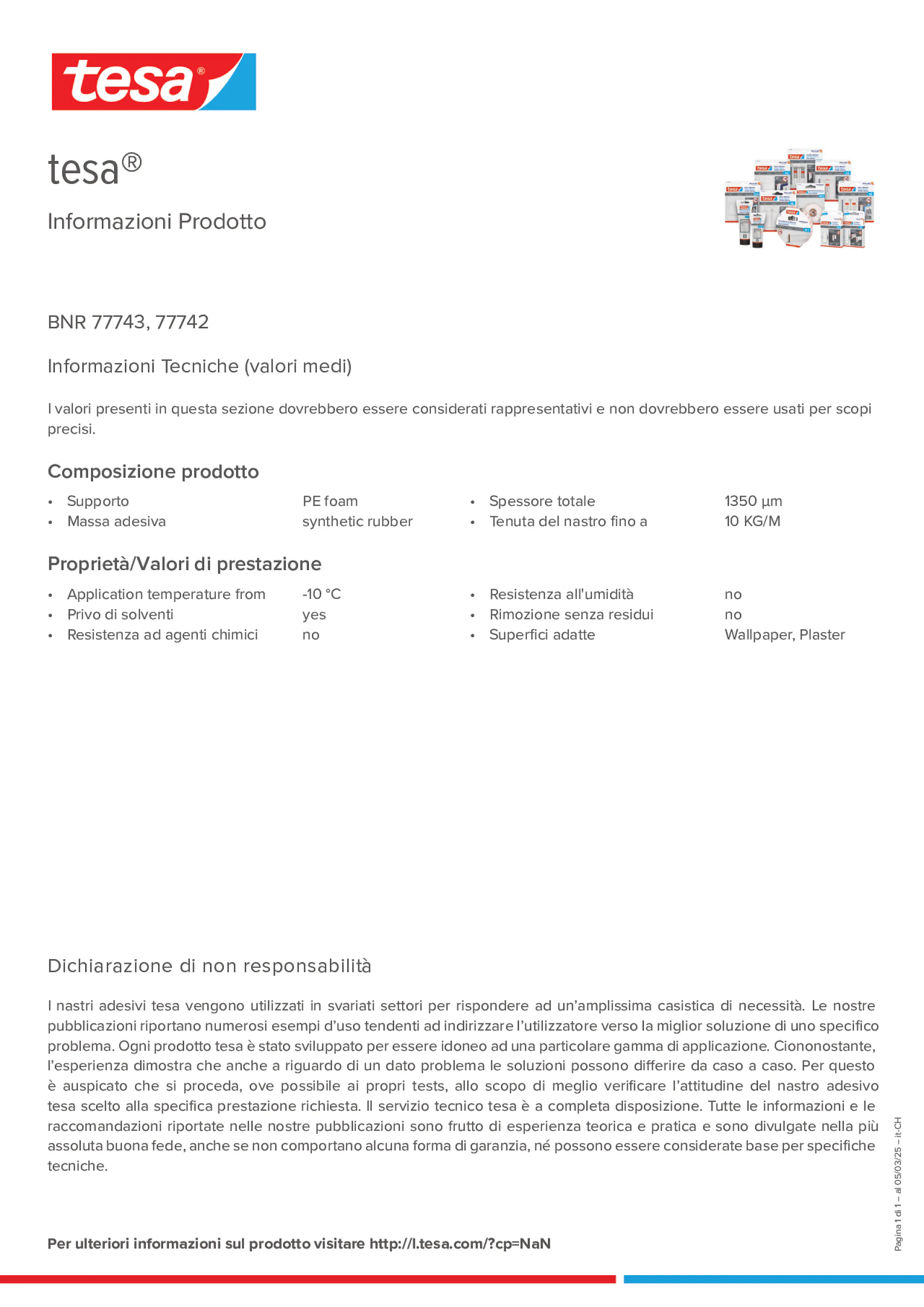 Product information_tesa® 77742_de-CH_fr-CH