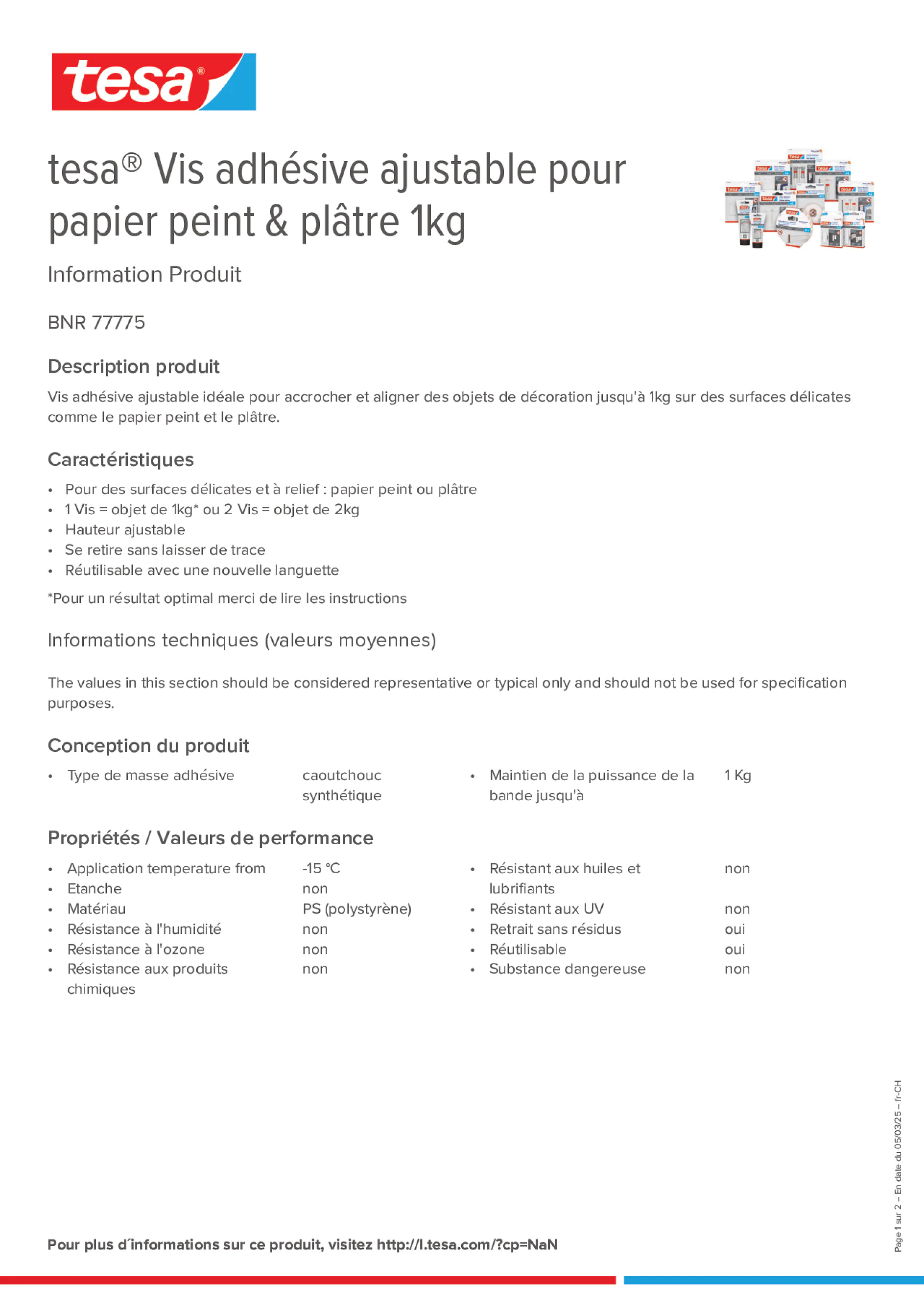 Product information_tesa® 77775_de-CH_fr-CH