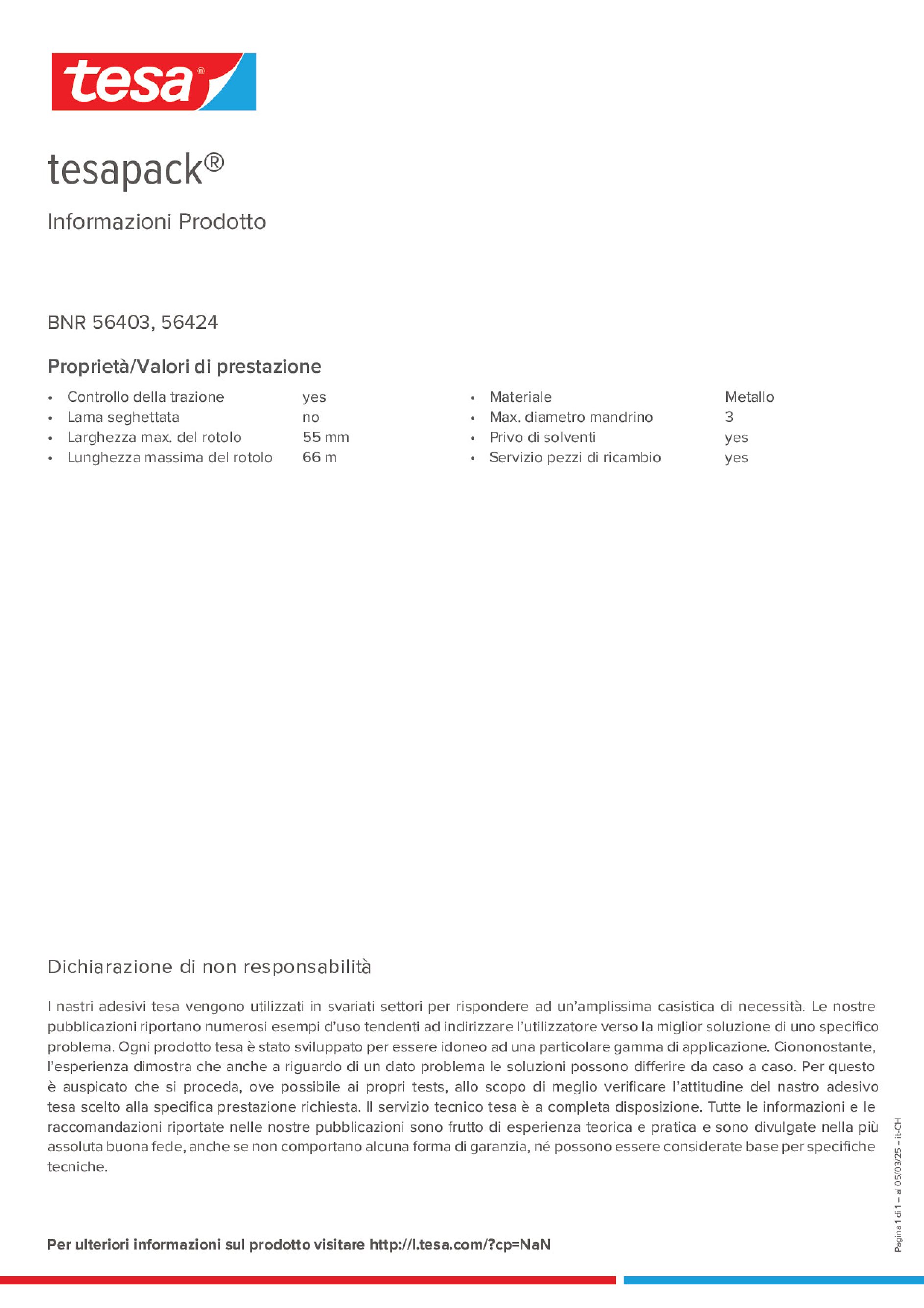 Product information_tesapack® 56403_de-CH_fr-CH