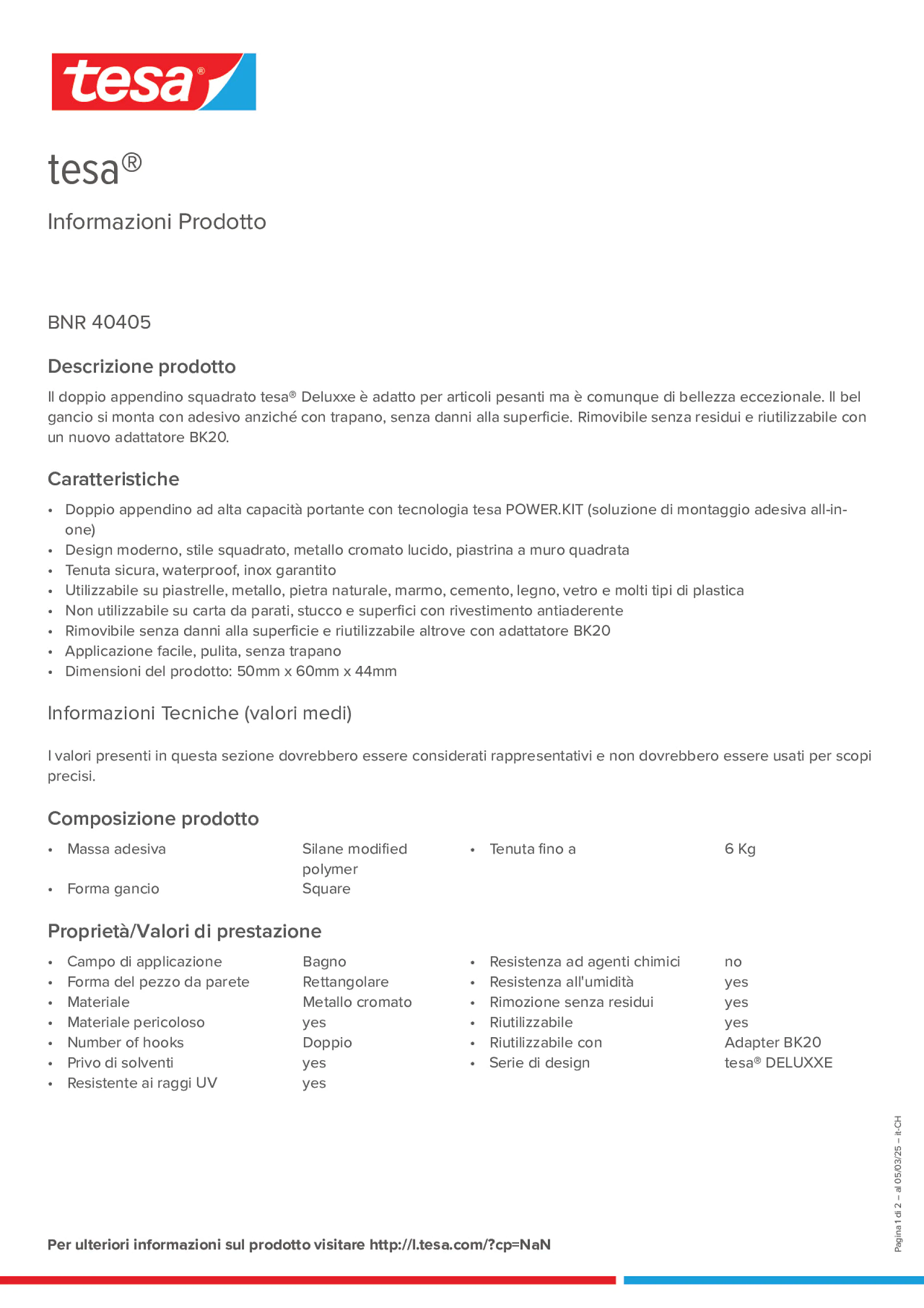 Product information_tesa® 40405_de-CH_fr-CH