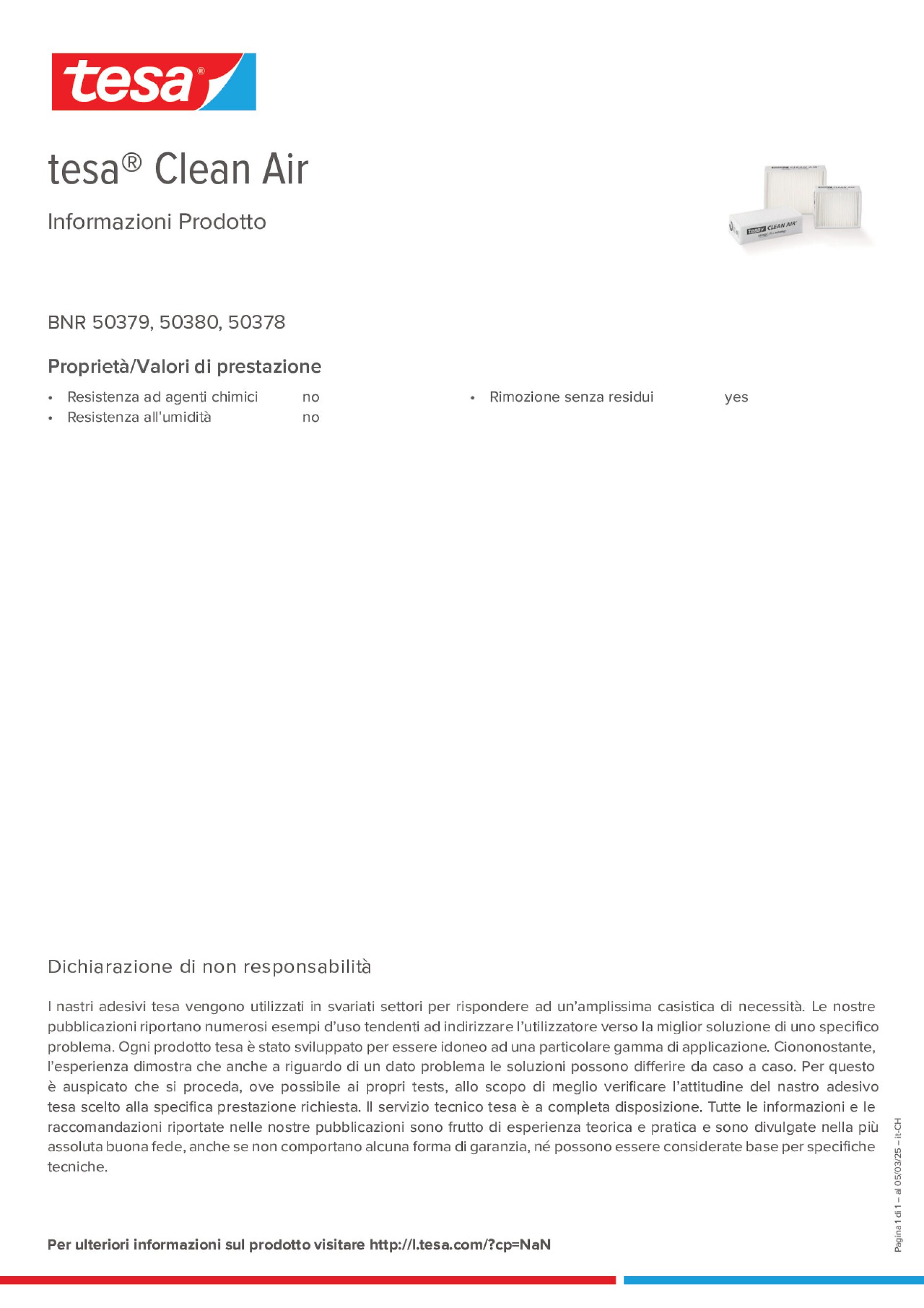 Product information_tesa® Clean Air 50378_de-CH_fr-CH