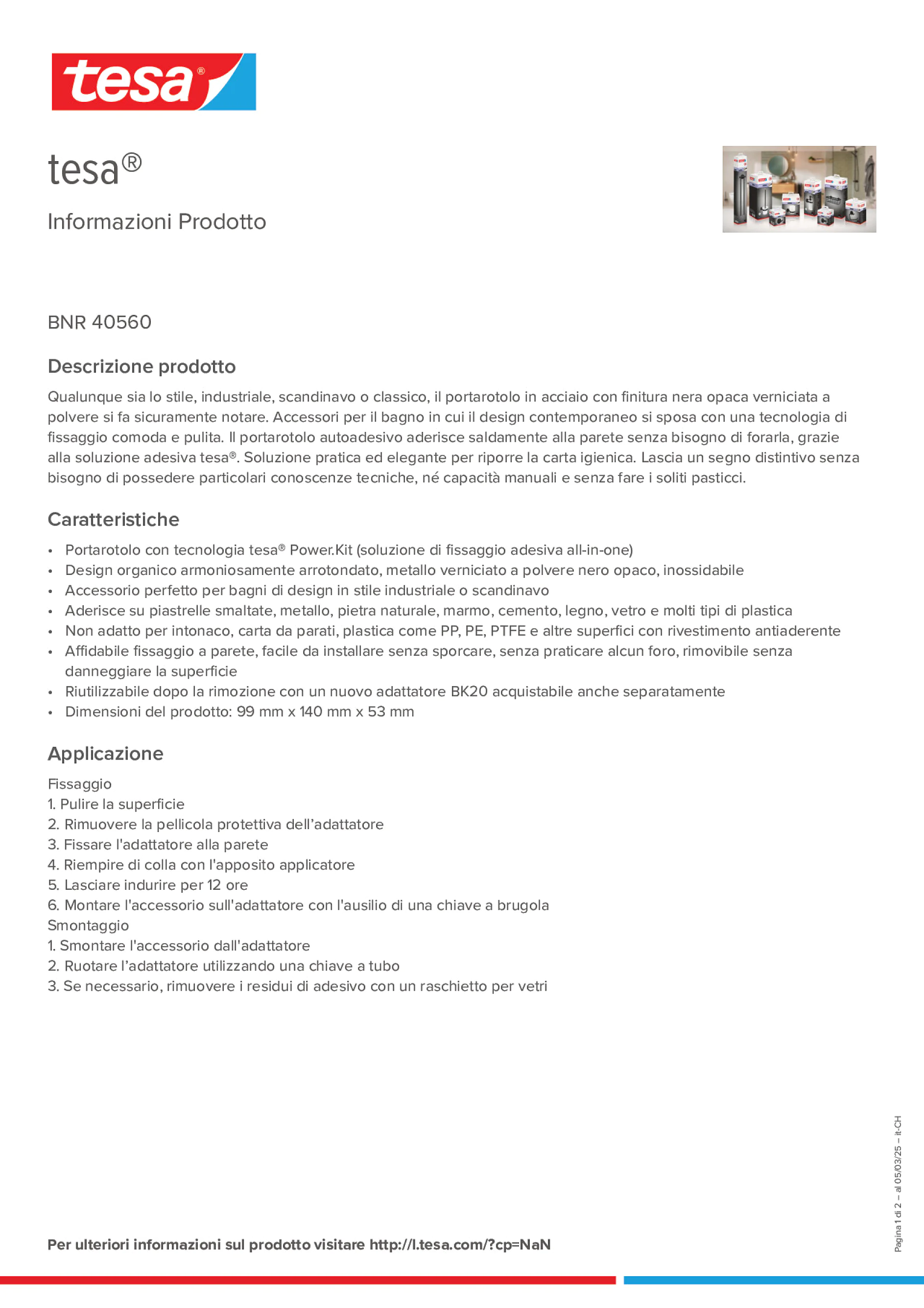 Product information_tesa® 40560_de-CH_fr-CH