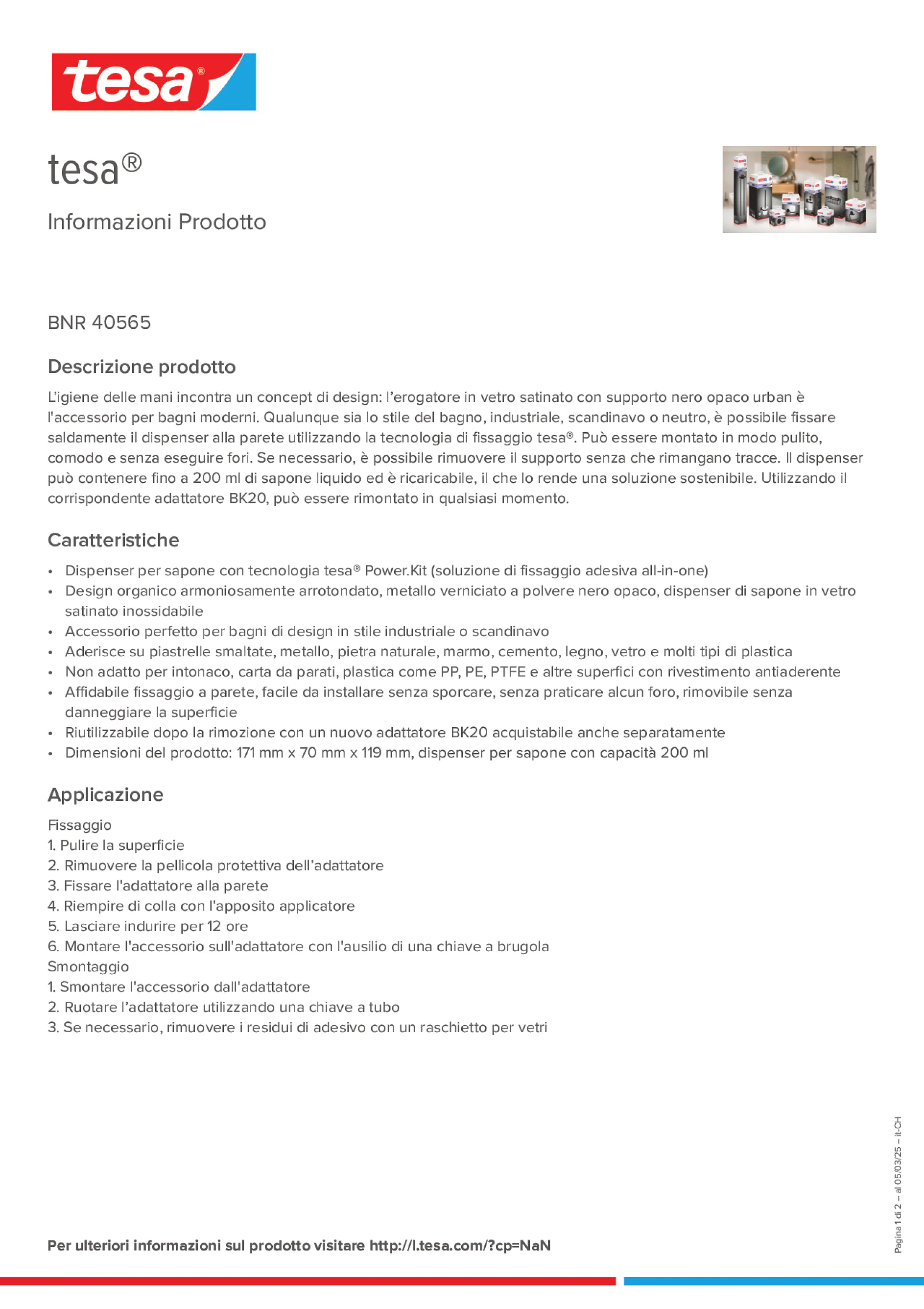 Product information_tesa® 40565_de-CH_fr-CH