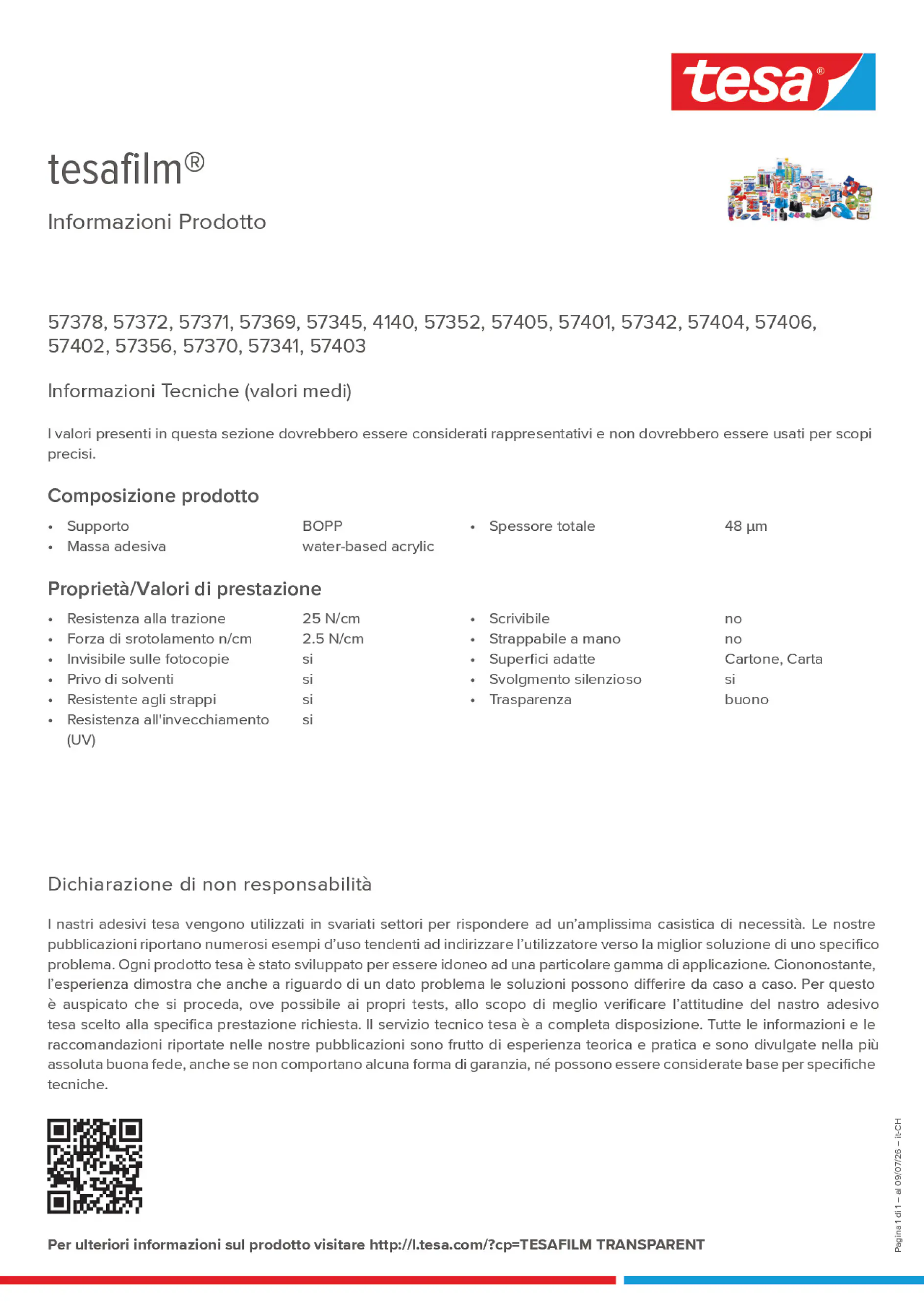 Product information_tesafilm® 4140_de-CH_fr-CH_it-CH