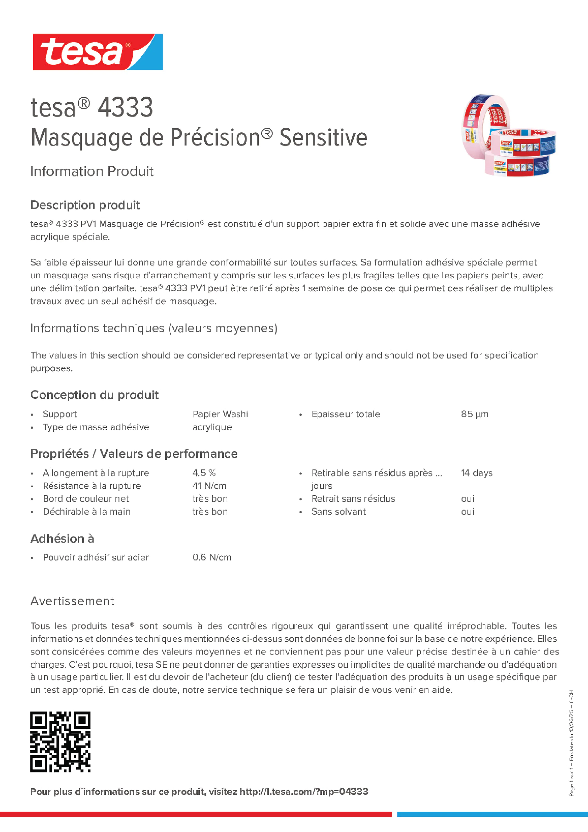 Product information_tesa® 04333_de-CH_fr-CH