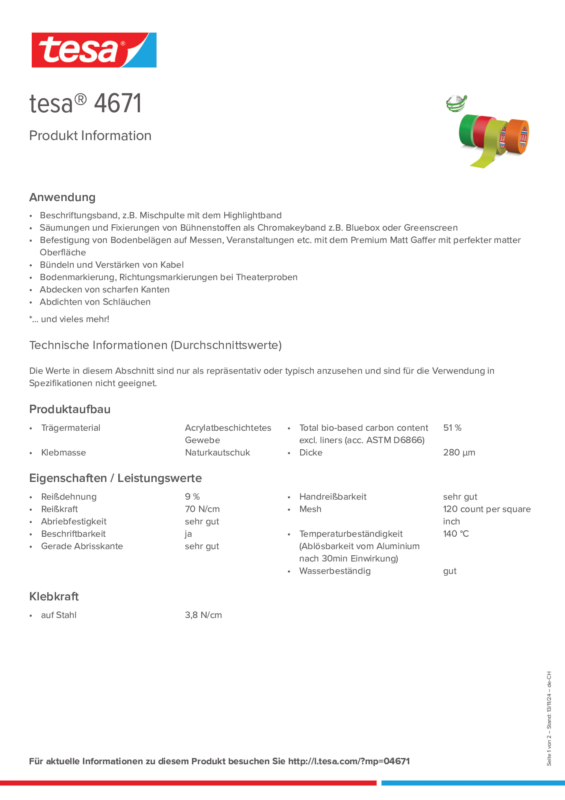 Product information_tesa® 04671_de-CH_fr-CH