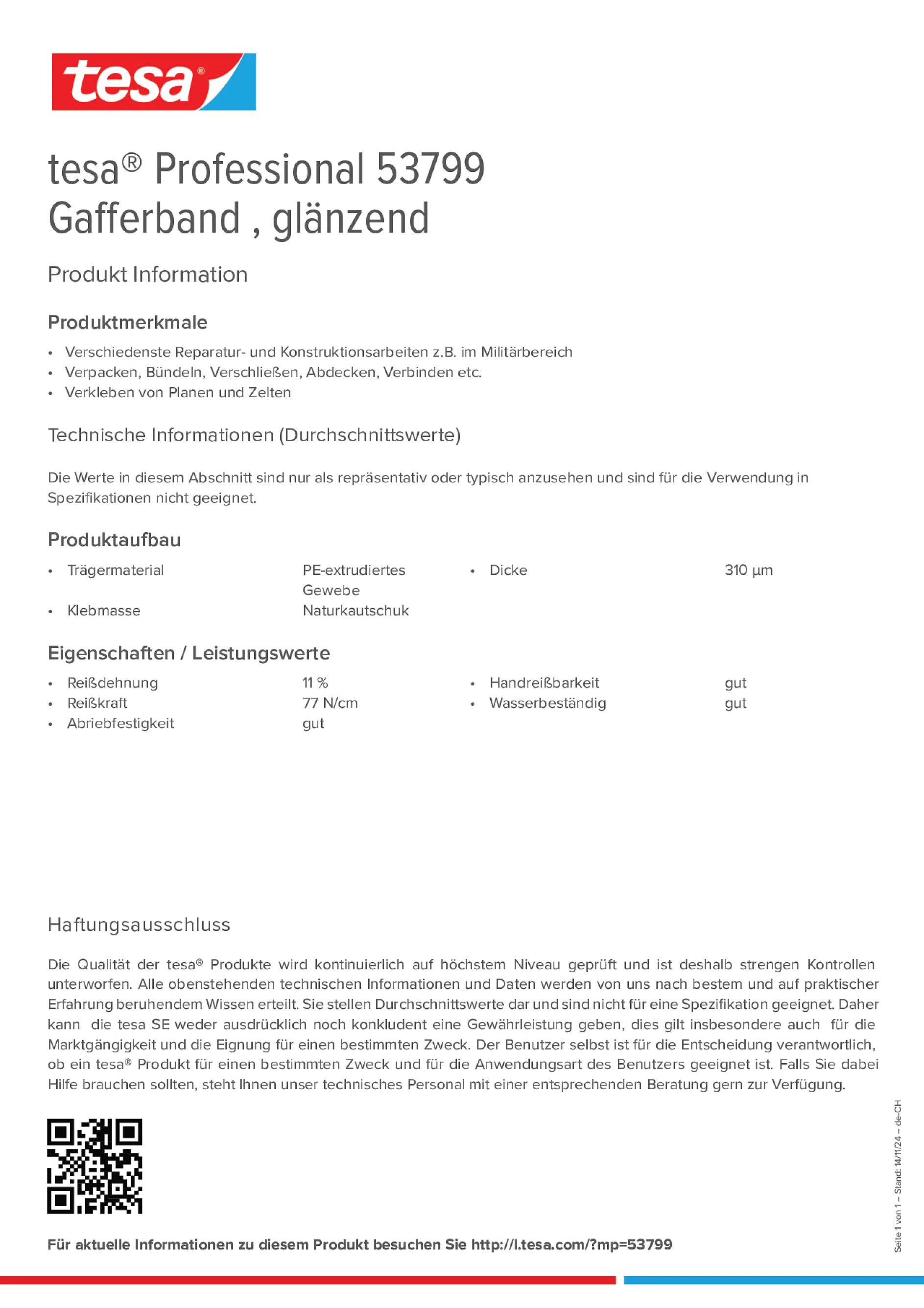 Product information_tesa® Professional 53799_de-CH_fr-CH