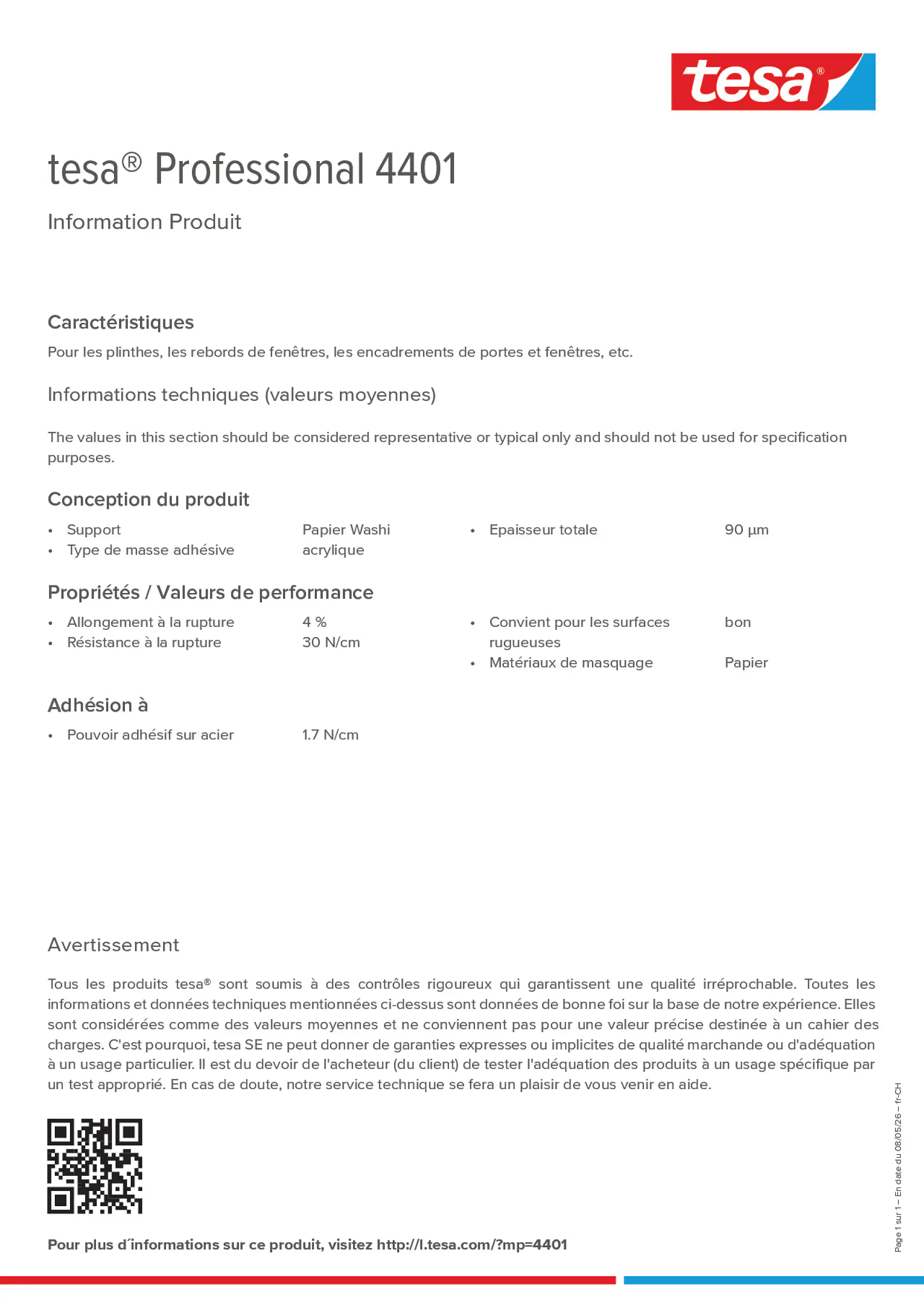 Product information_tesa® Professional 04401_de-CH_fr-CH_it-CH
