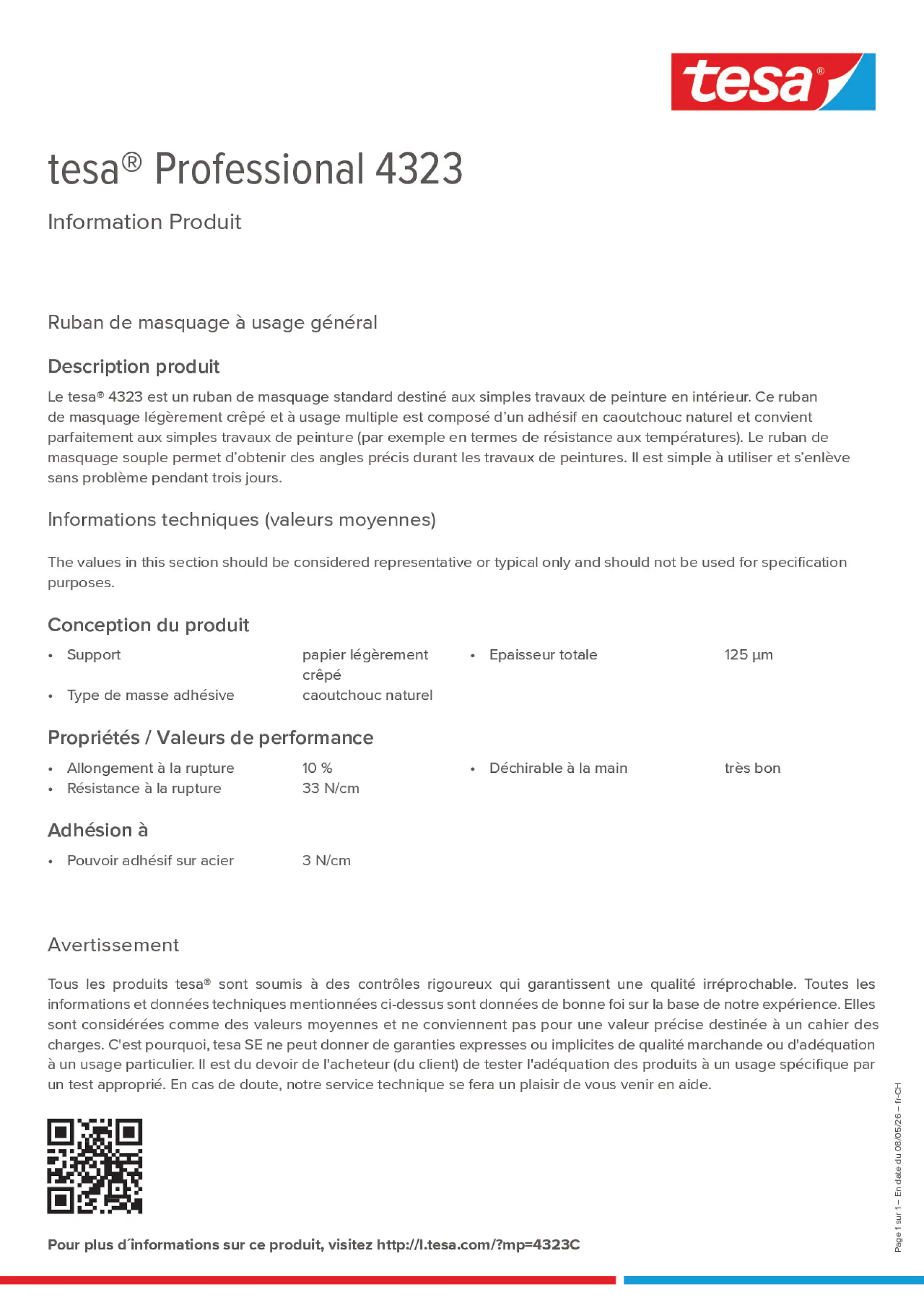Product information_tesa® Professional 04323_de-CH_fr-CH_it-CH