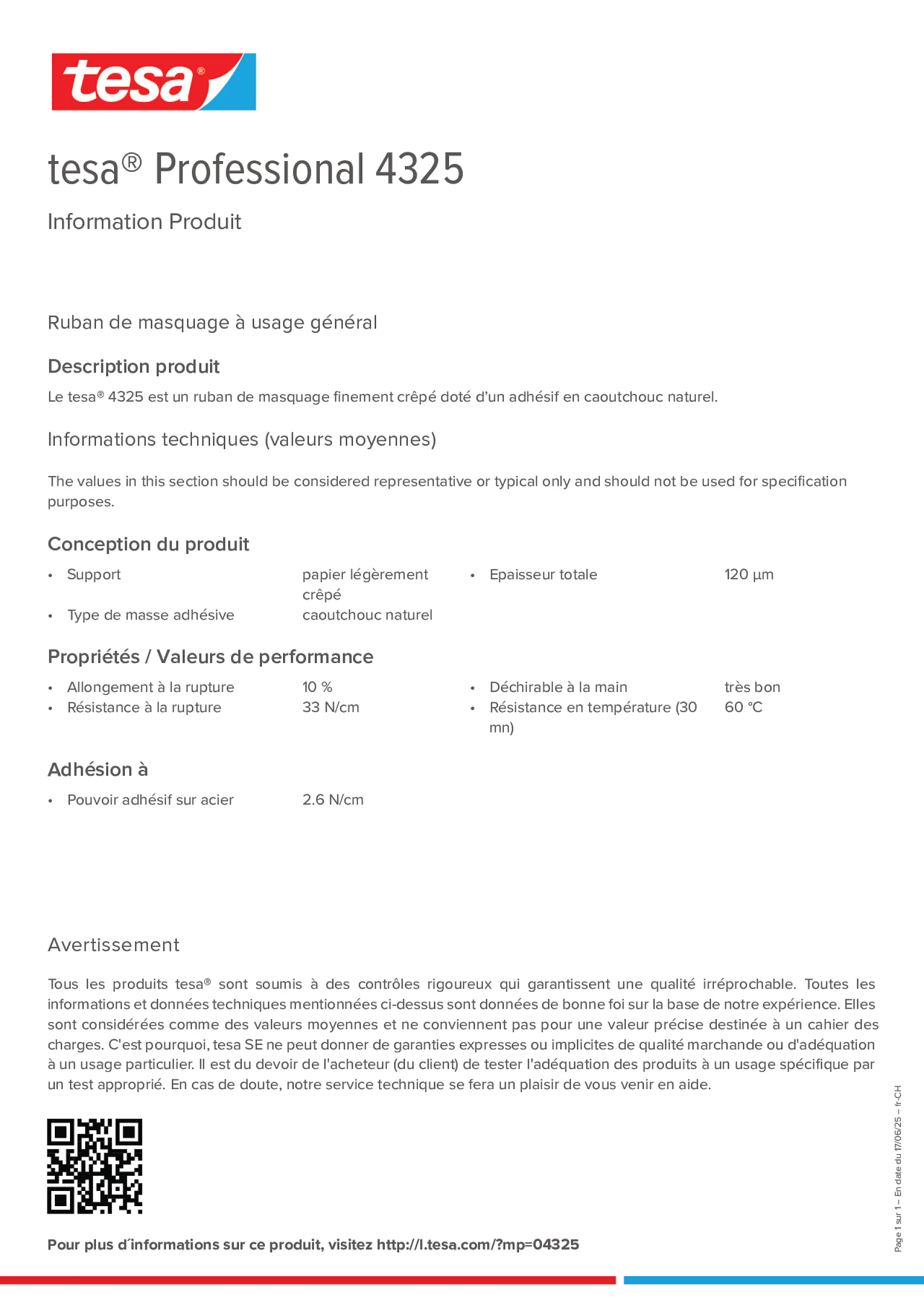 Product information_tesa® Professional 04325_de-CH_fr-CH