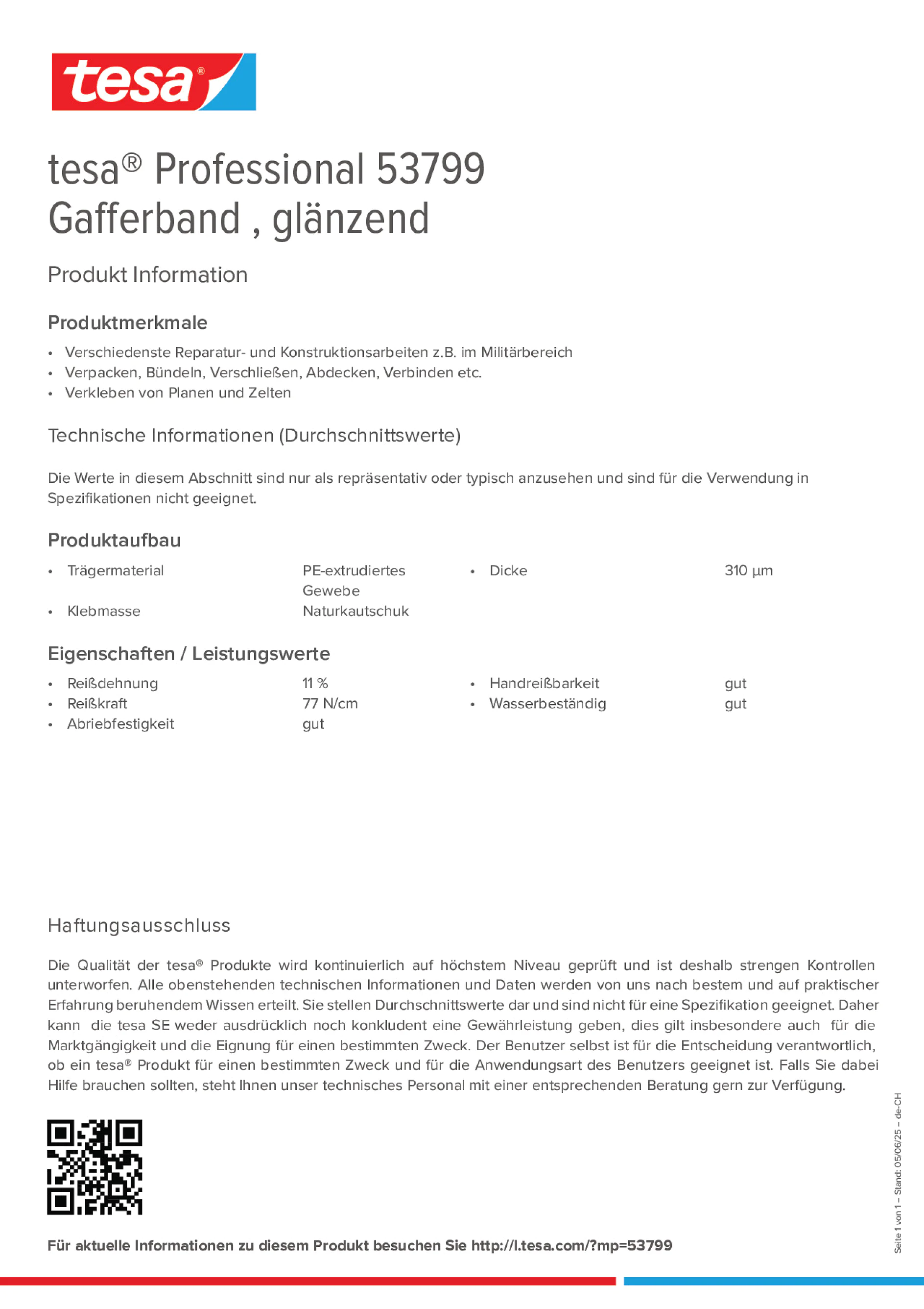 Product information_tesa® Professional 53799_de-CH_fr-CH