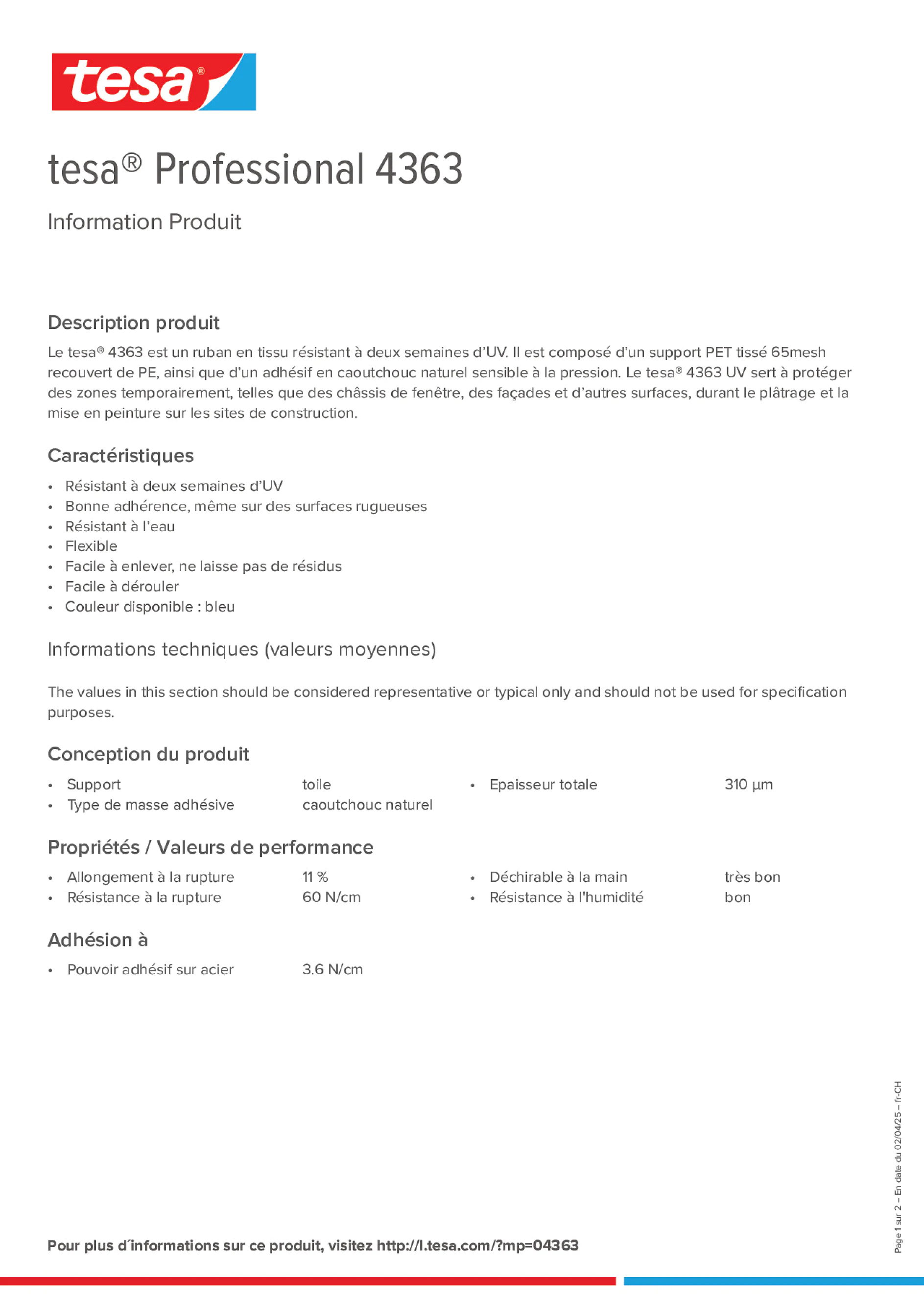 Product information_tesa® Professional 04363_de-CH_fr-CH