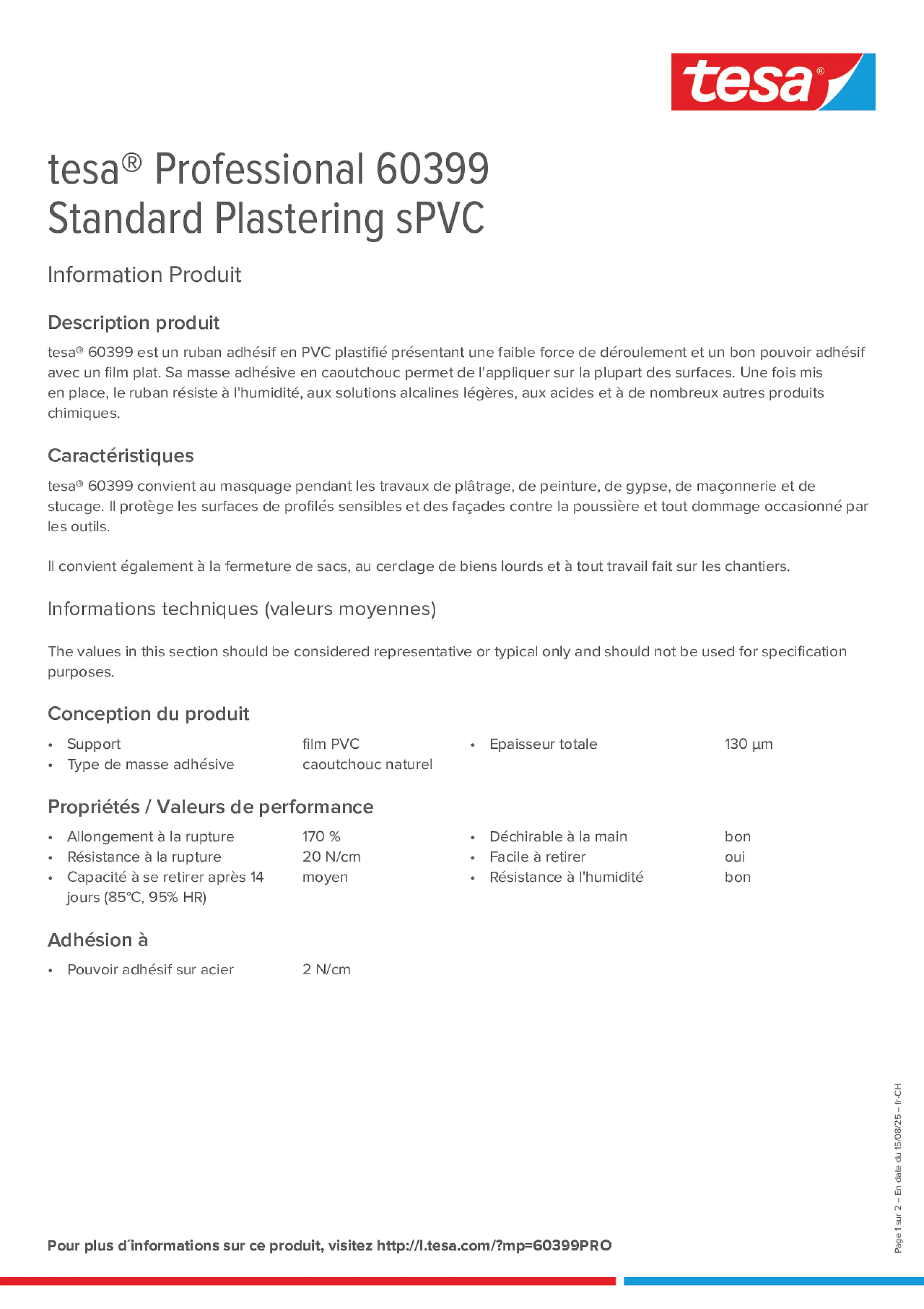 Product information_tesa® Professional 60399_de-CH_fr-CH
