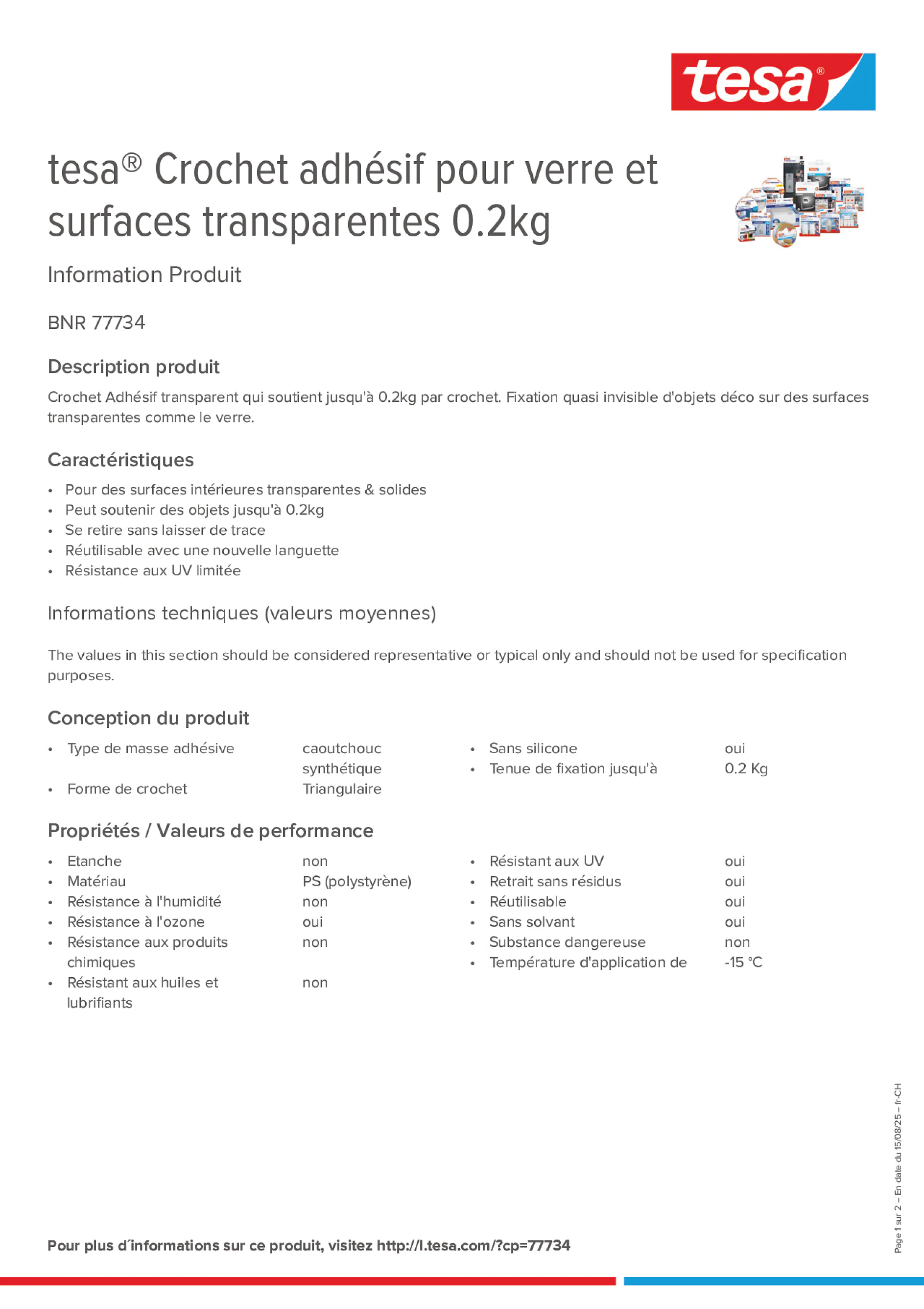 Product information_tesa® 77734_de-CH_fr-CH