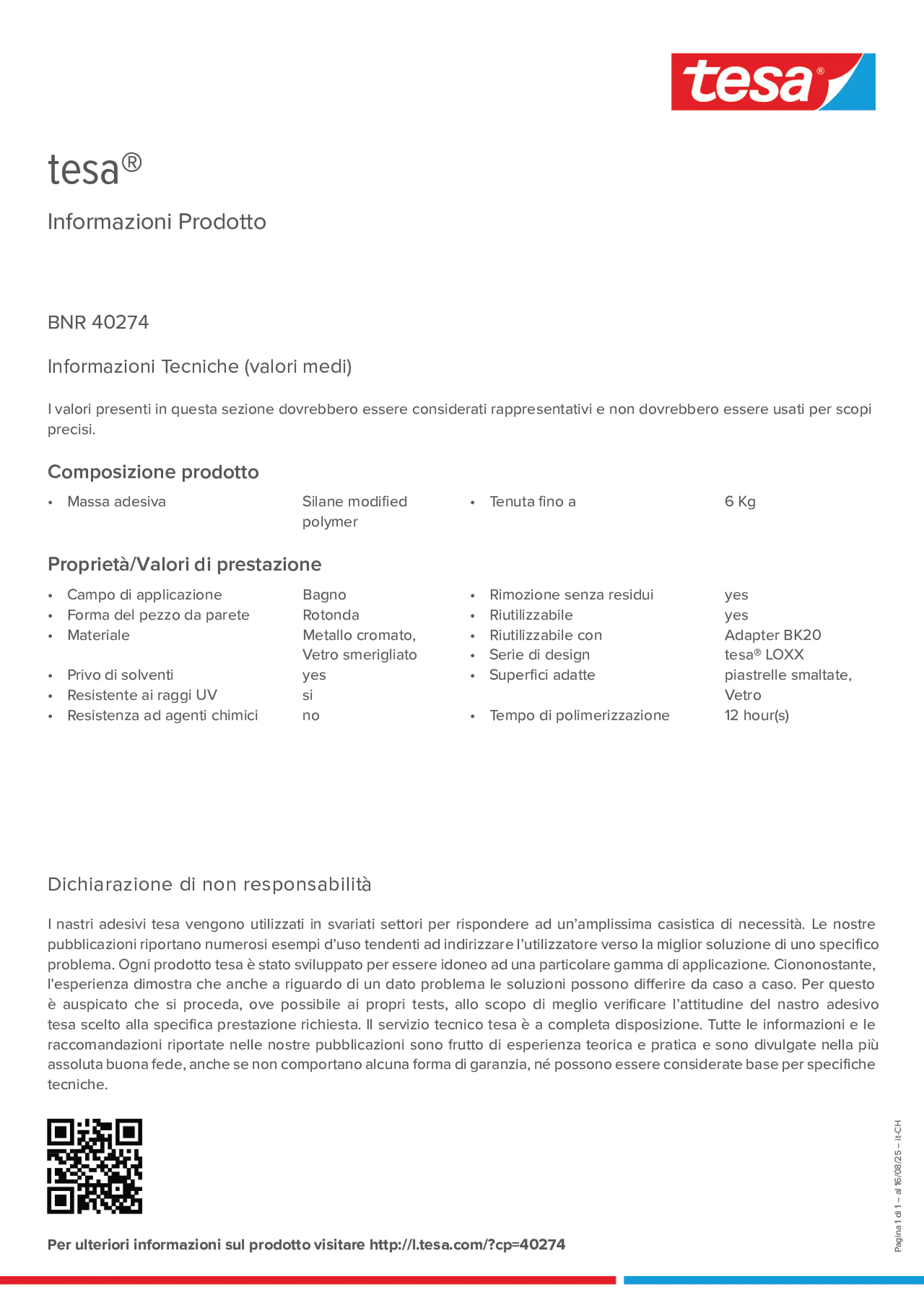Product information_tesa® 40274_de-CH_fr-CH