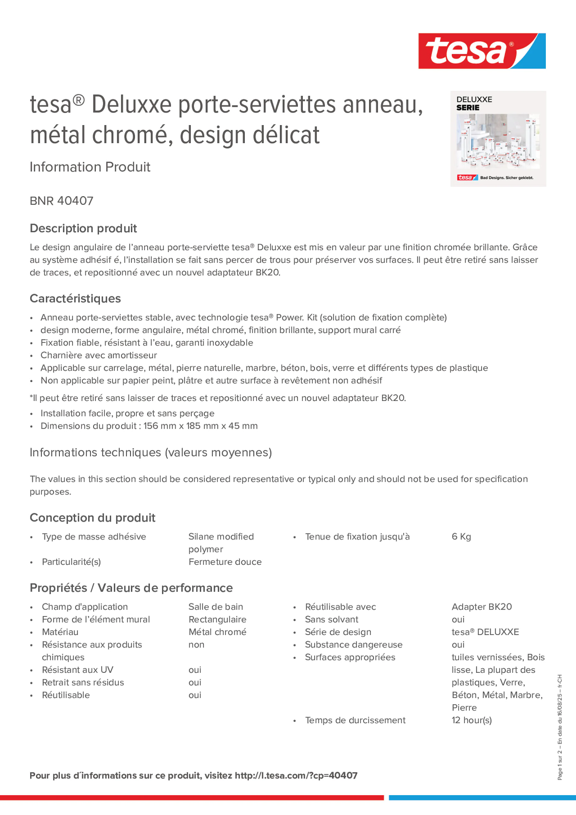 Product information_tesa® 40407_de-CH_fr-CH