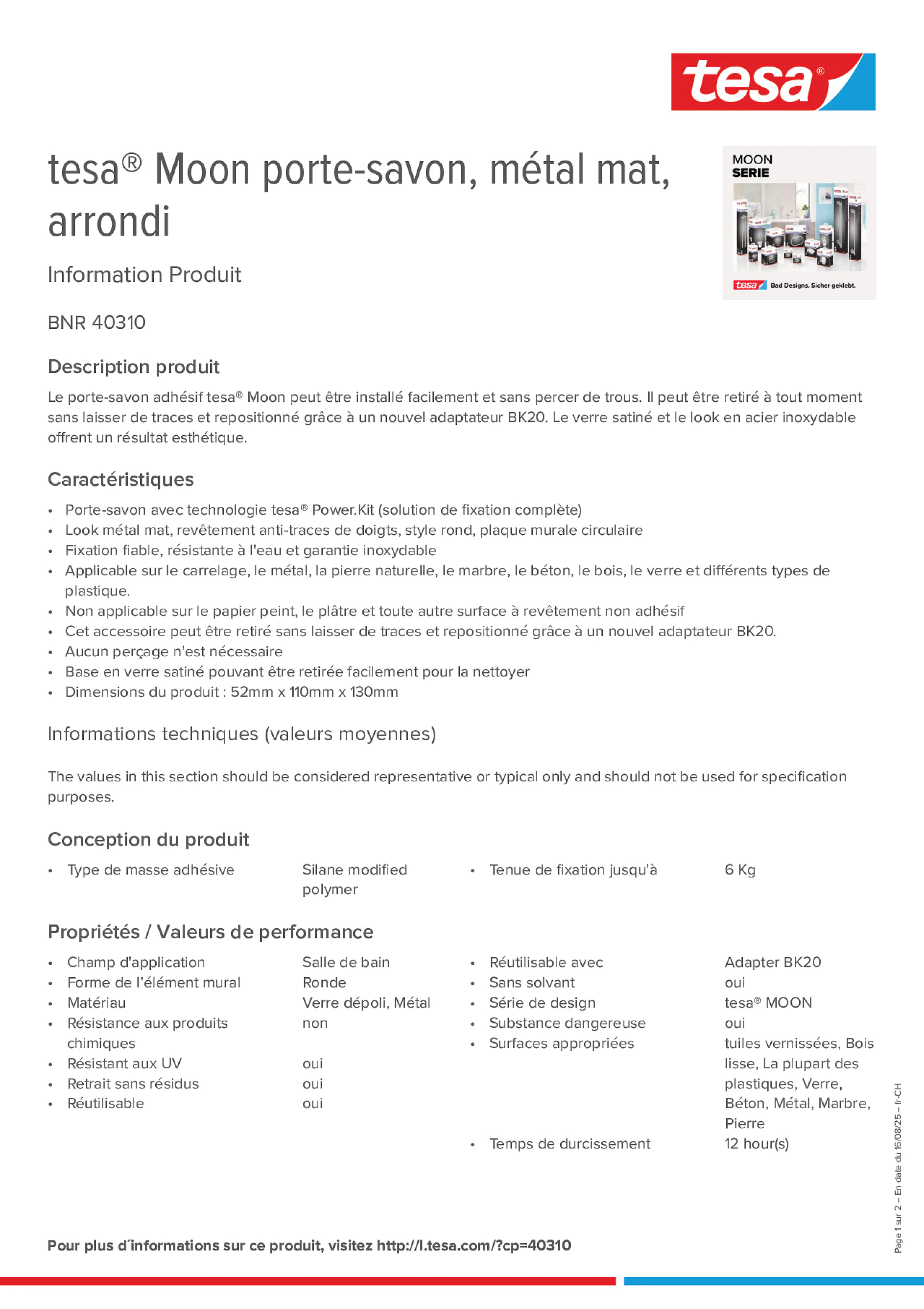 Product information_tesa® 40310_de-CH_fr-CH