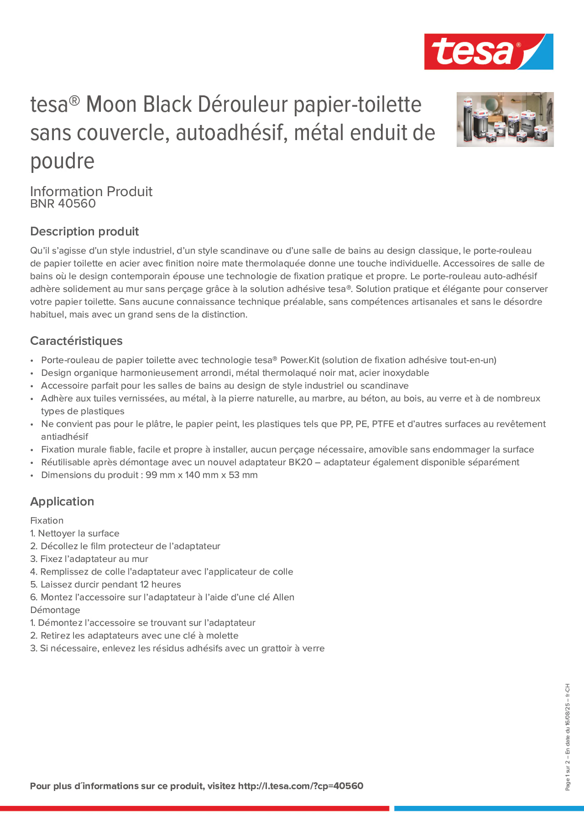 Product information_tesa® 40560_de-CH_fr-CH