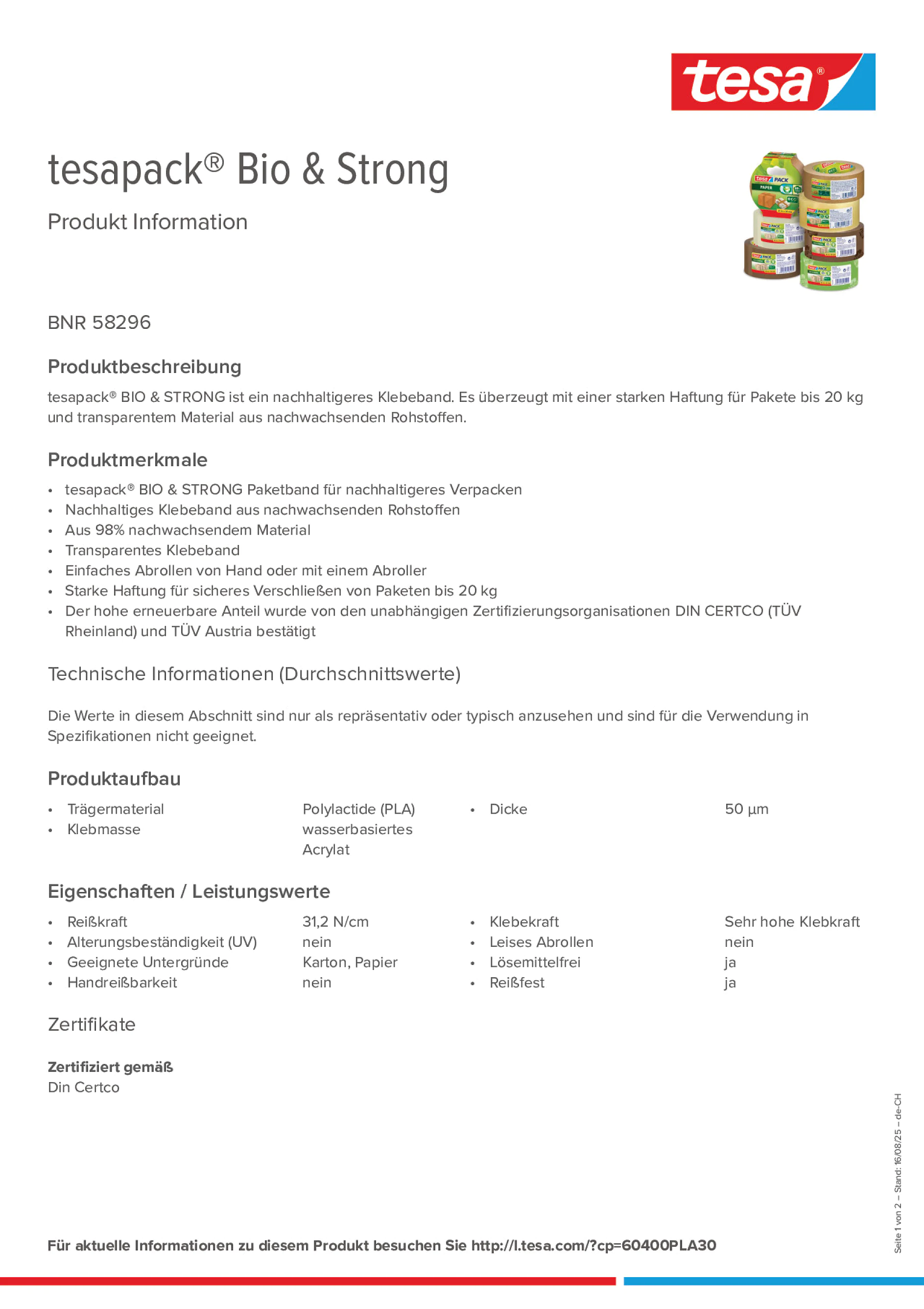Product information_tesapack® 58296_de-CH_fr-CH