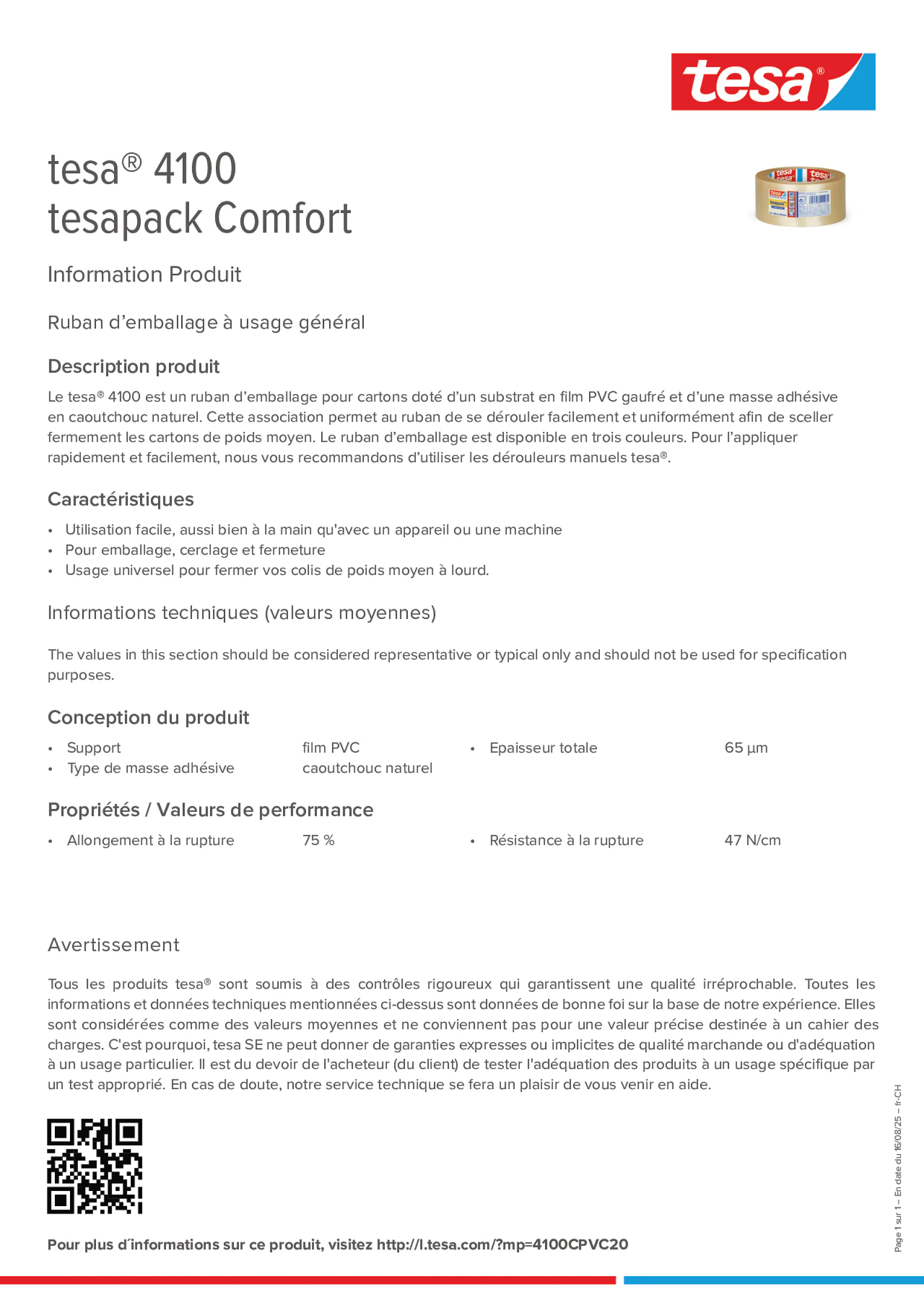 Product information_tesa® 04100_de-CH_fr-CH