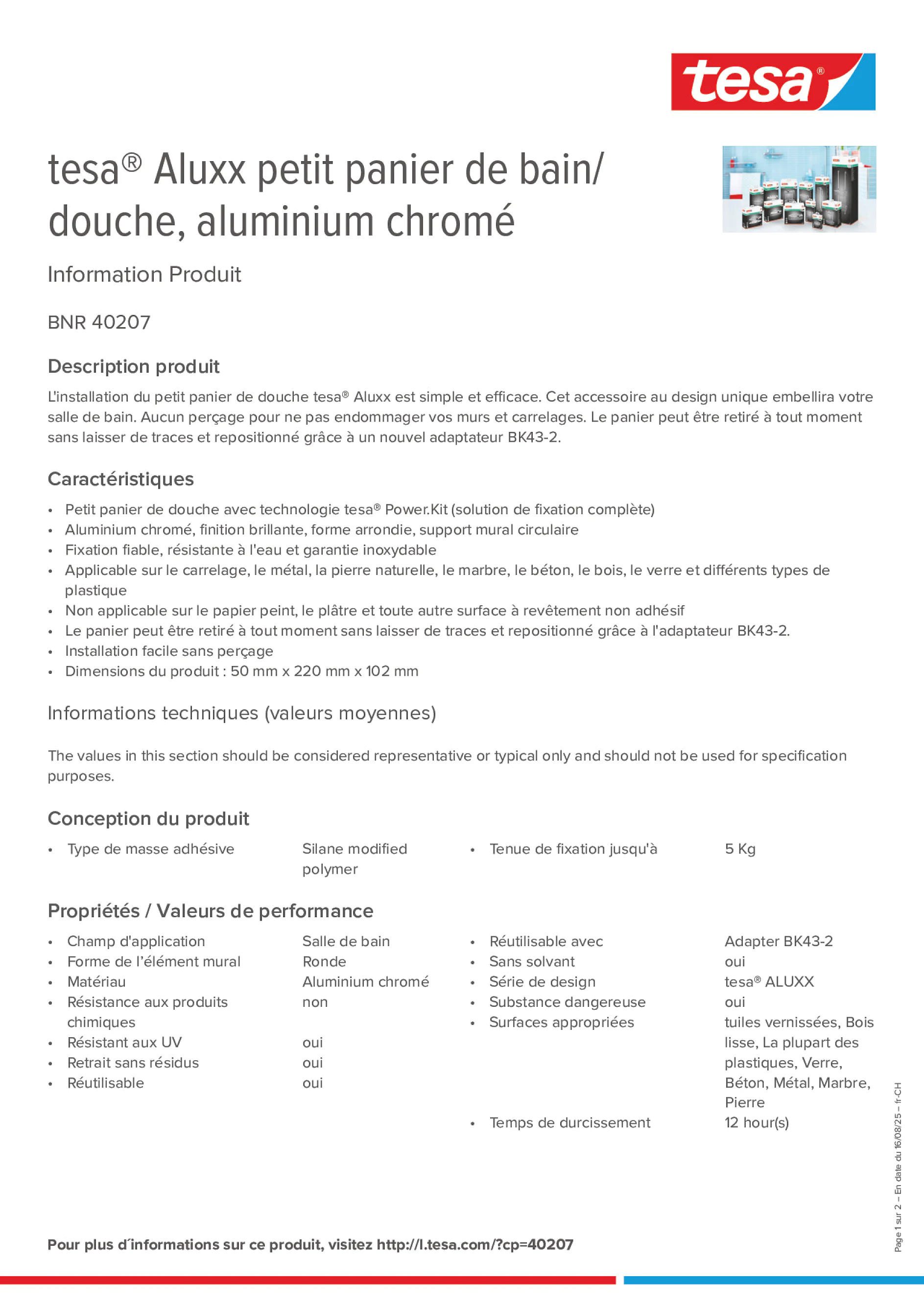 Product information_tesa® 40207_de-CH_fr-CH