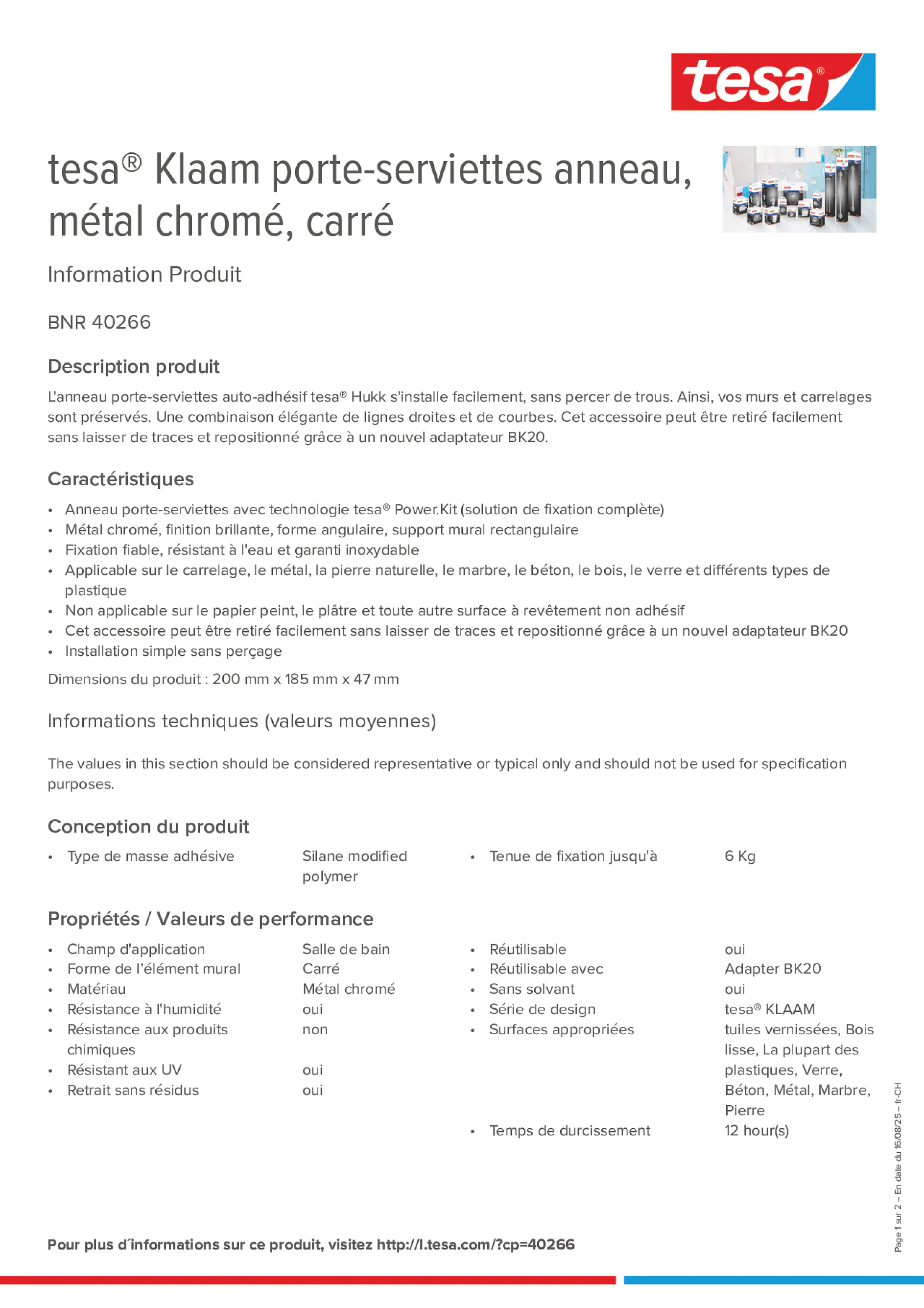 Product information_tesa® 40266_de-CH_fr-CH