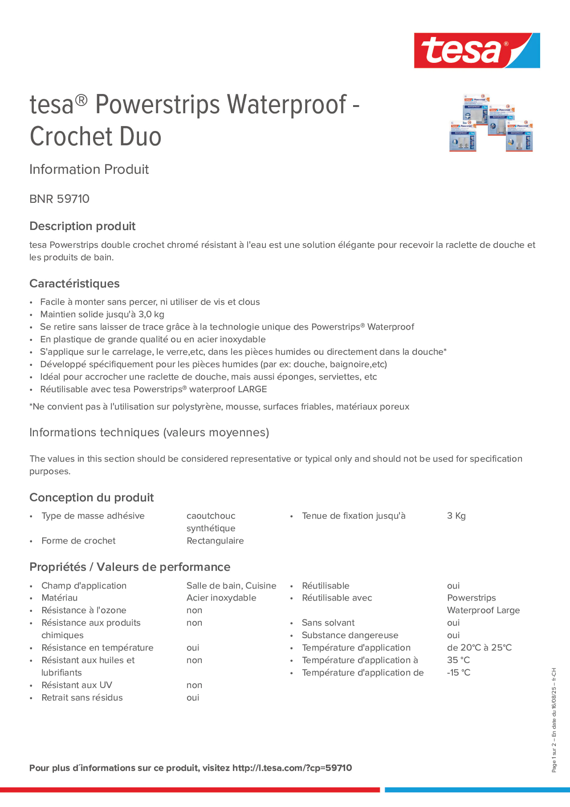 Product information_tesa® Powerstrips 59710_de-CH_fr-CH