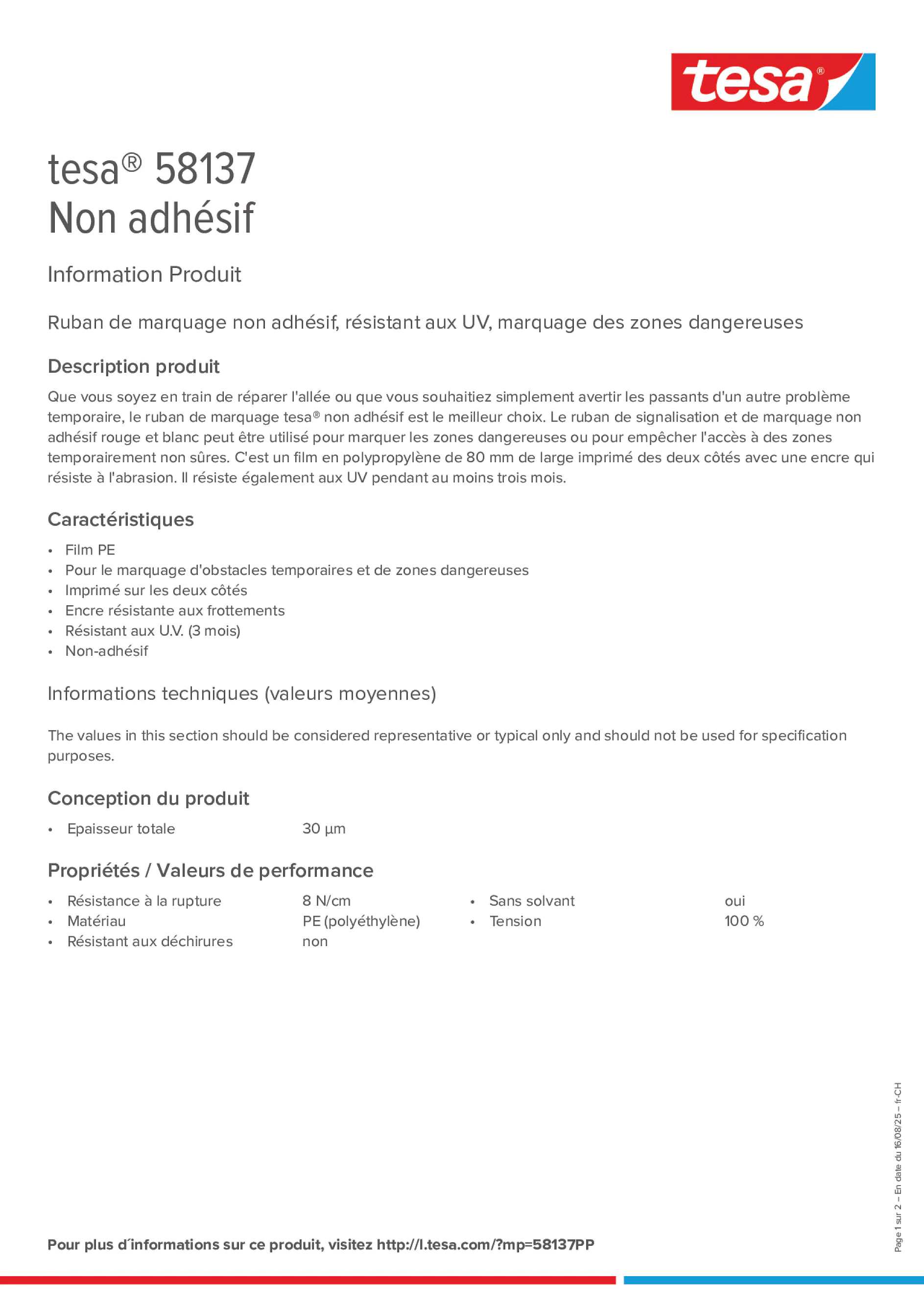 Product information_tesa® 58137_de-CH_fr-CH
