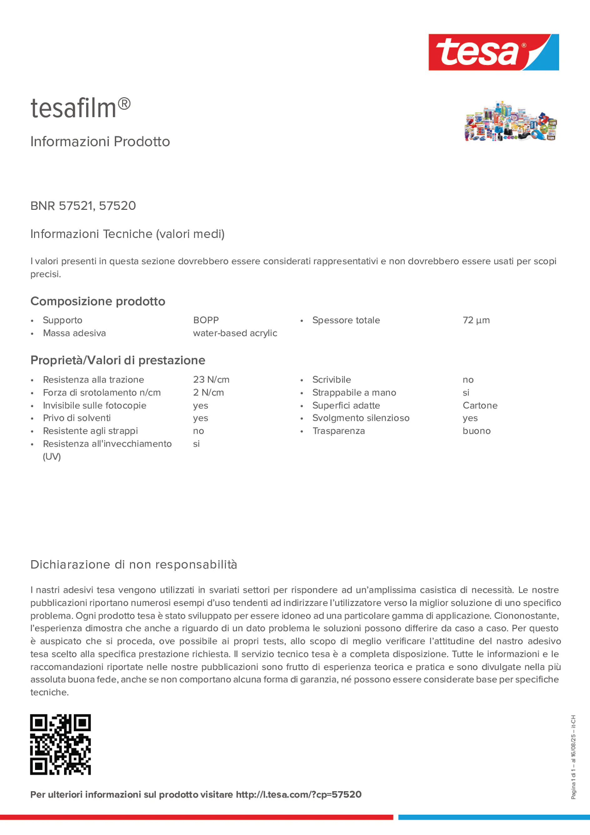 Product information_tesafilm® 57520_de-CH_fr-CH