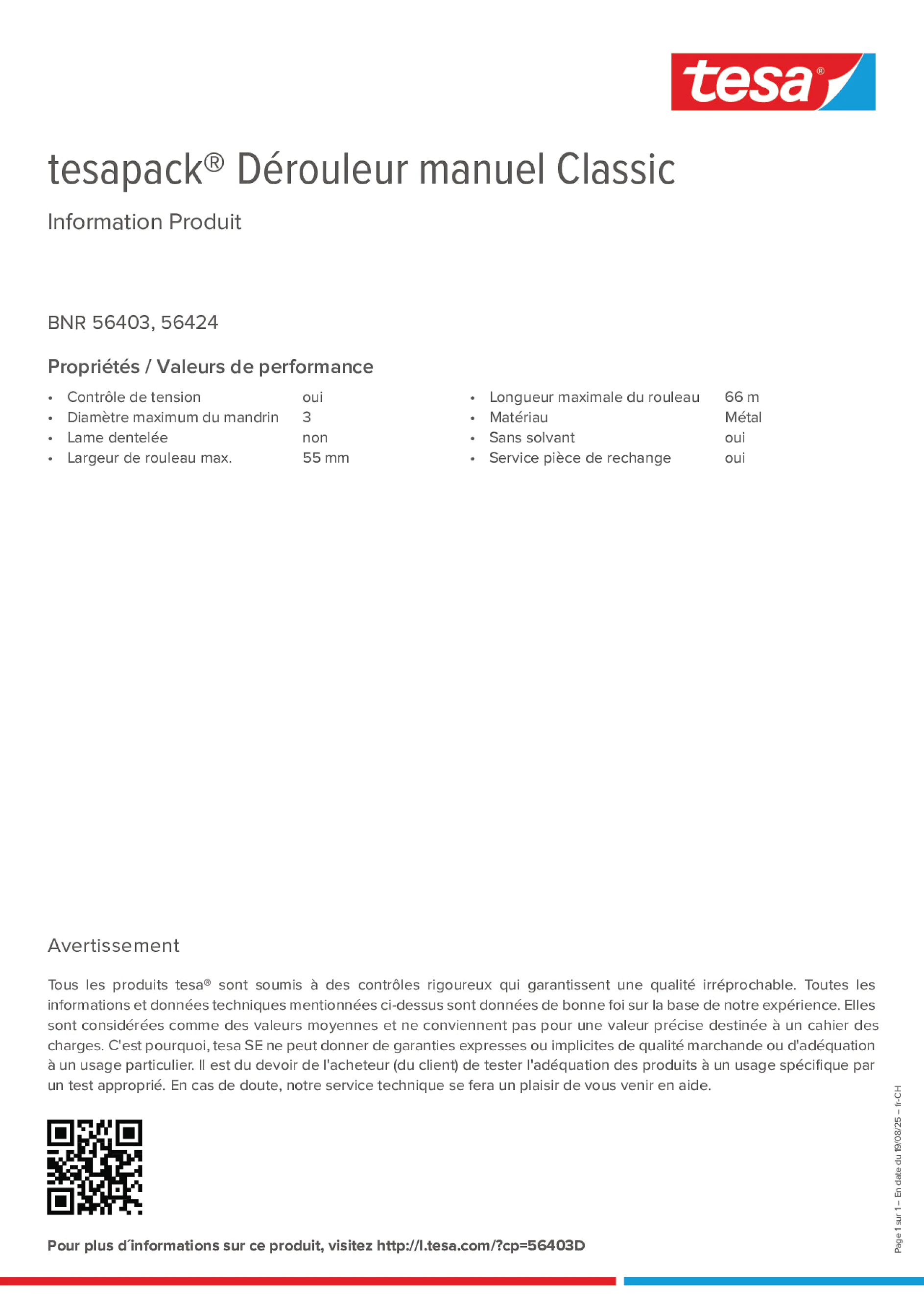Product information_tesapack® 56403_de-CH_fr-CH