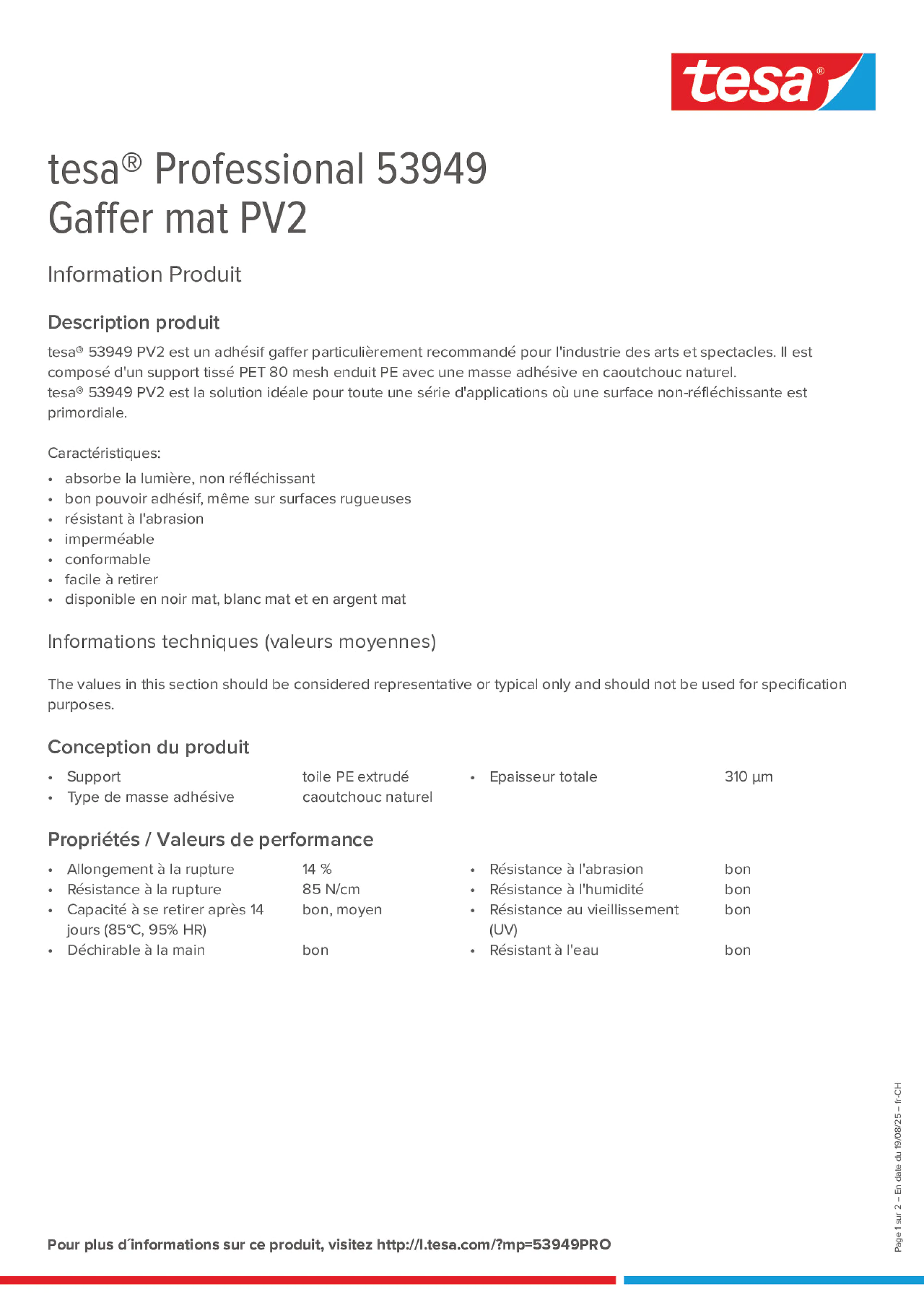 Product information_tesa® Professional 53949_de-CH_fr-CH