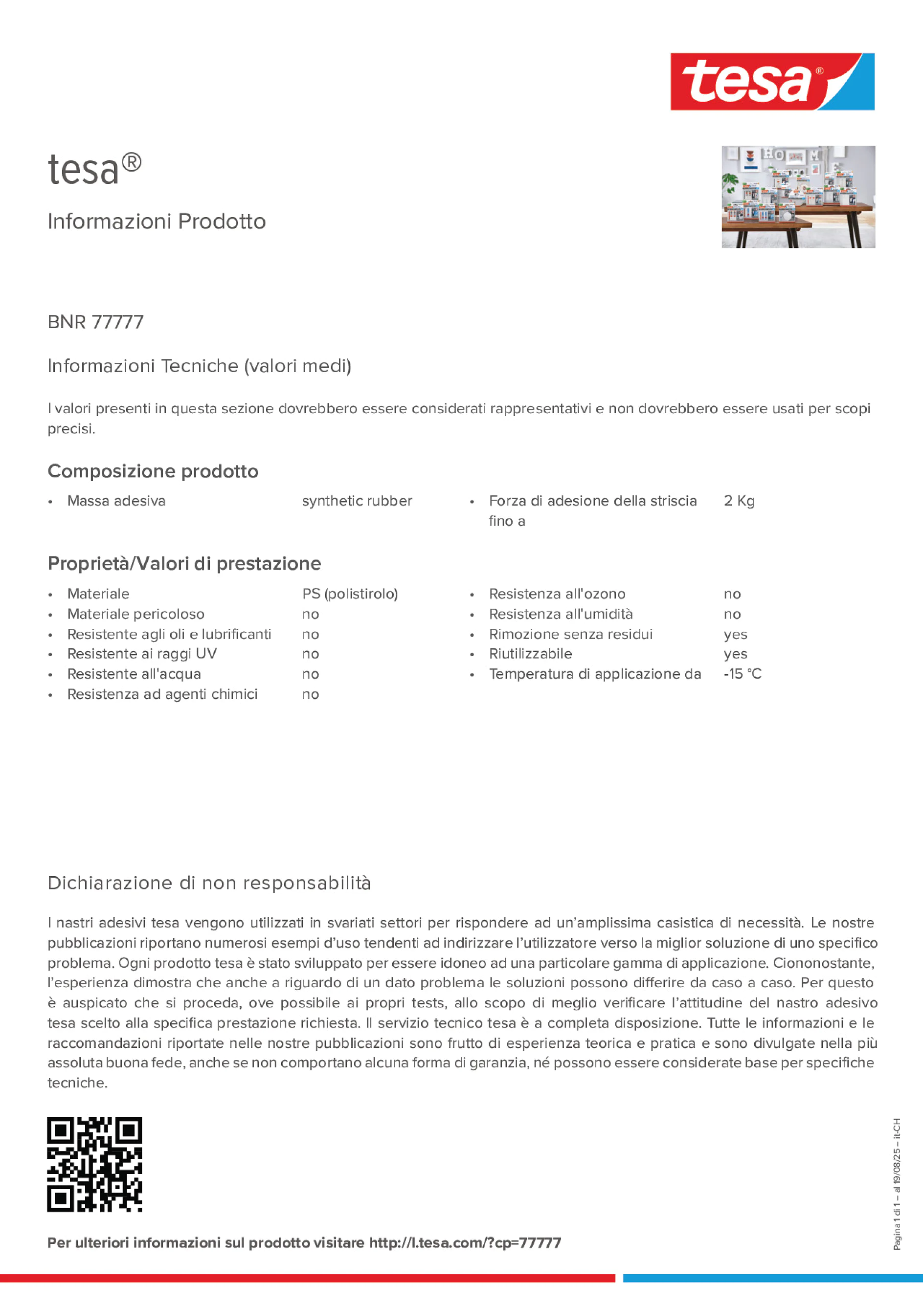Product information_tesa® 77777_de-CH_fr-CH