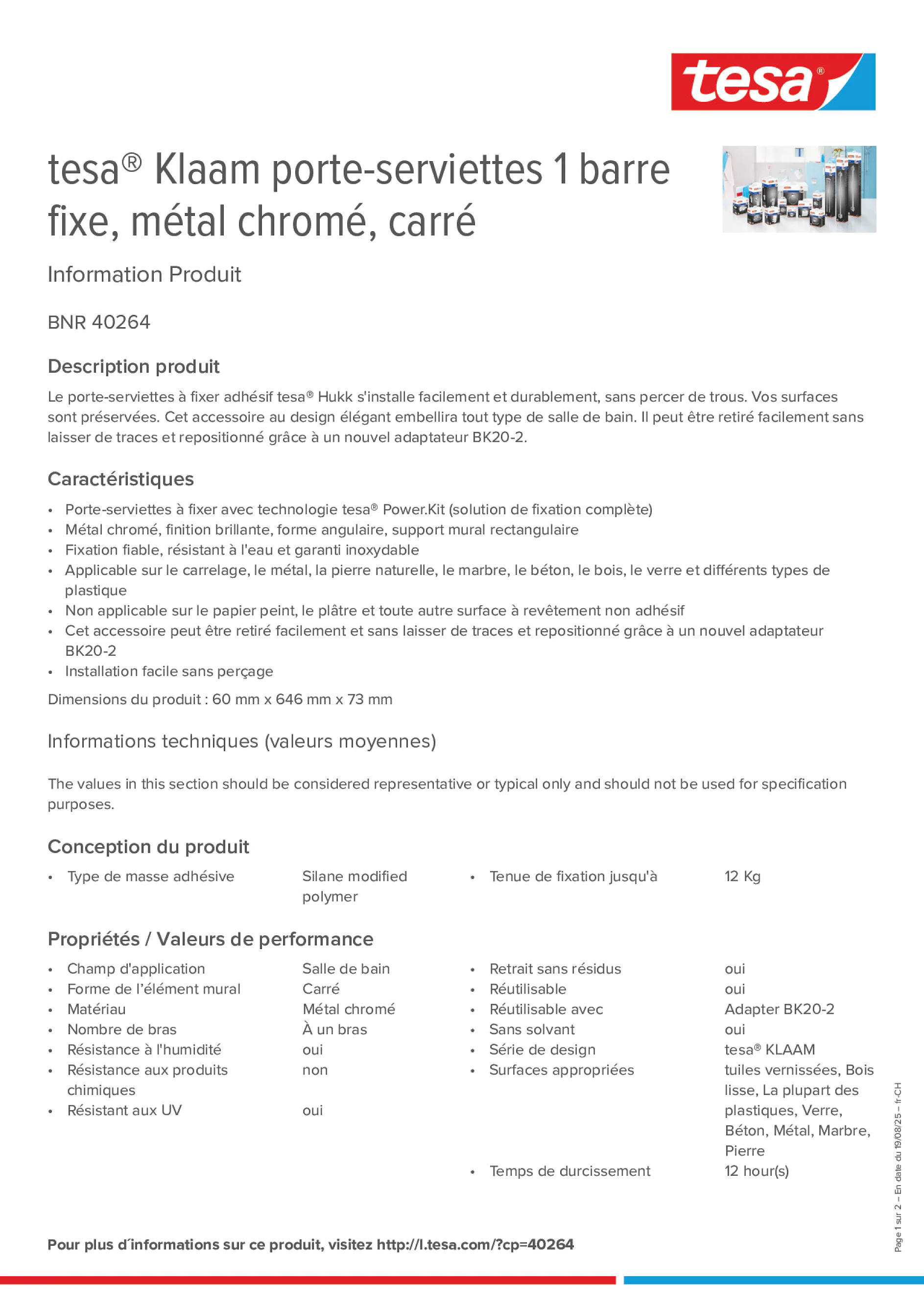 Product information_tesa® 40264_de-CH_fr-CH