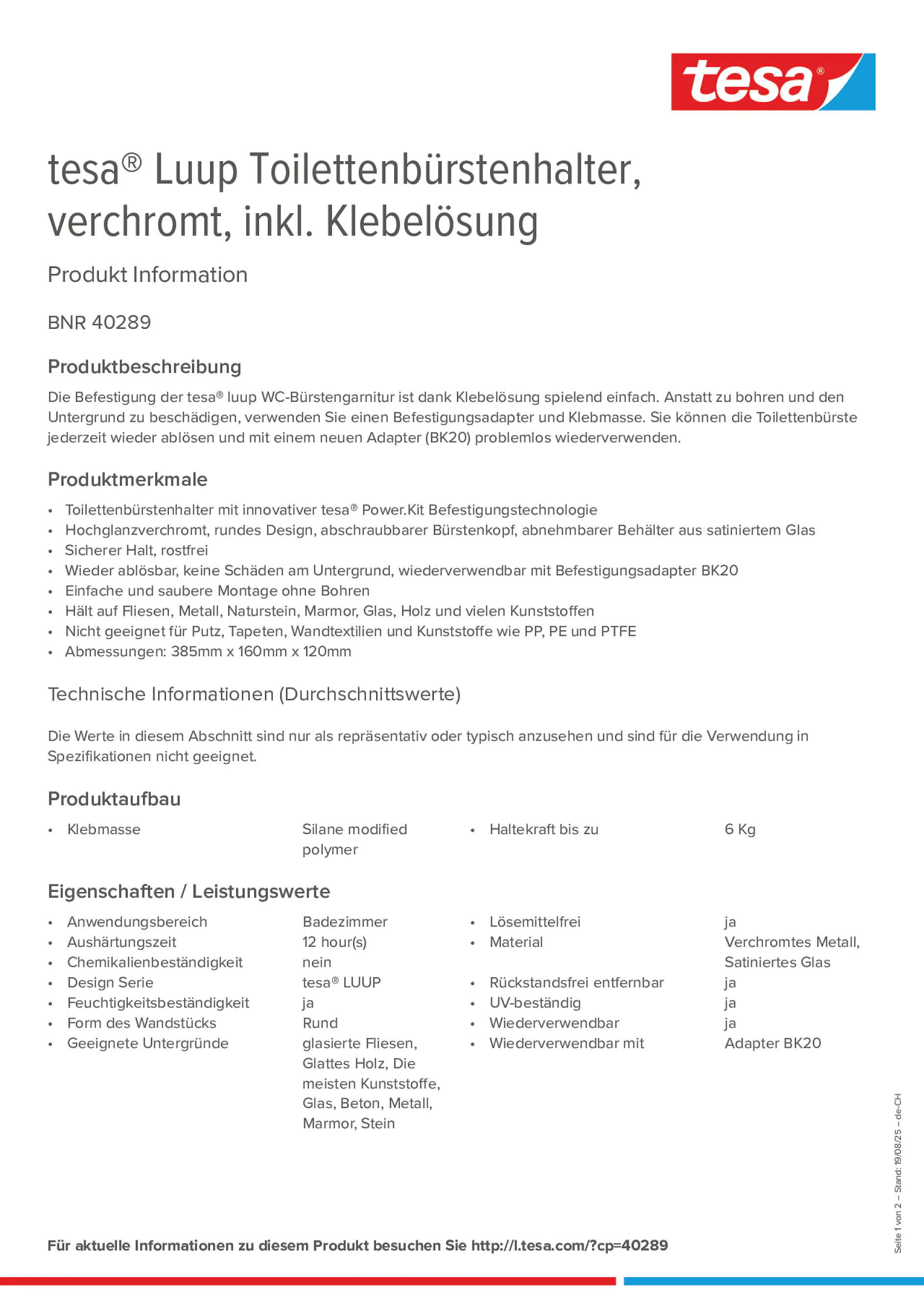 Product information_tesa® 40289_de-CH_fr-CH