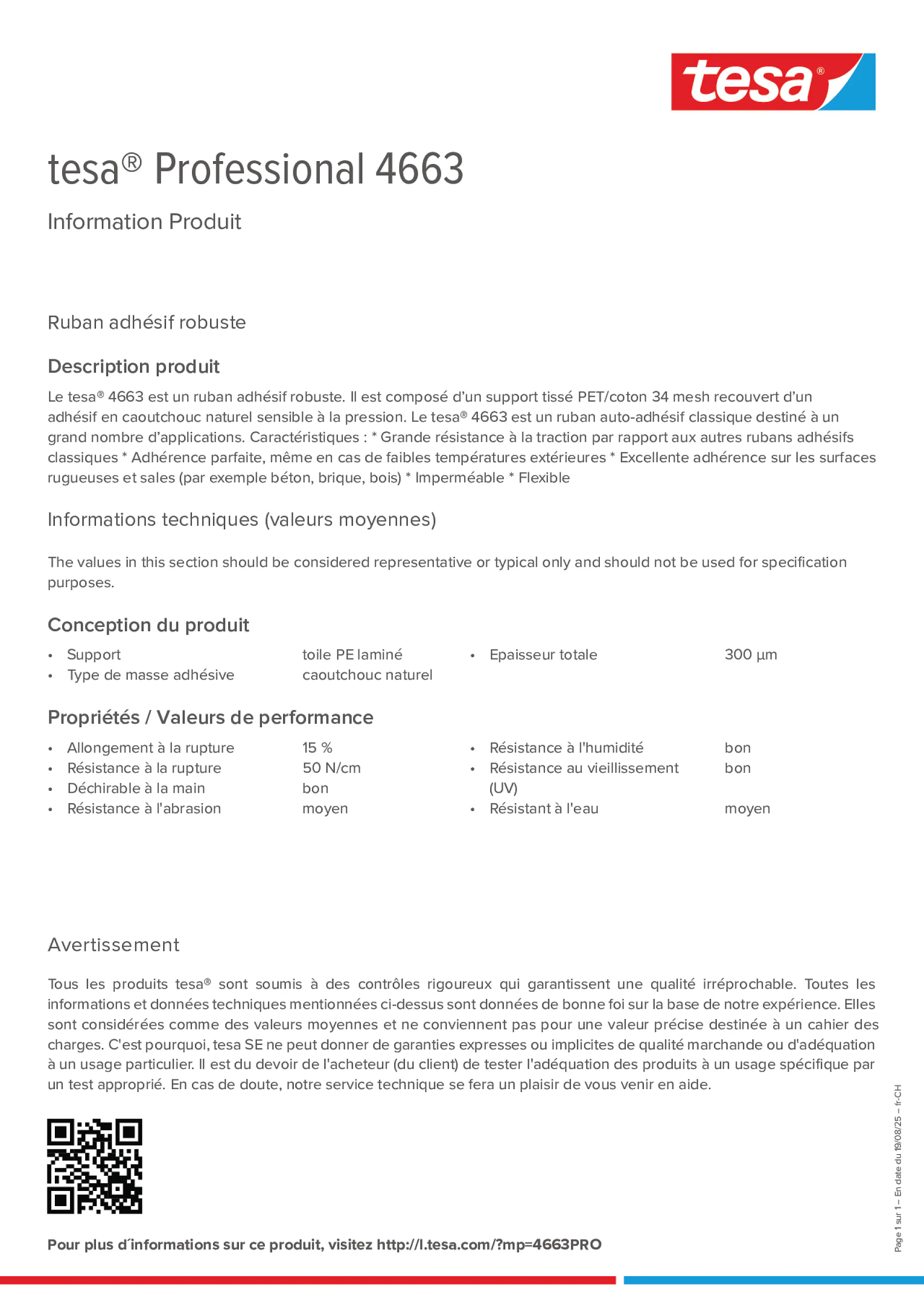 Product information_tesa® Professional 04663_de-CH_fr-CH