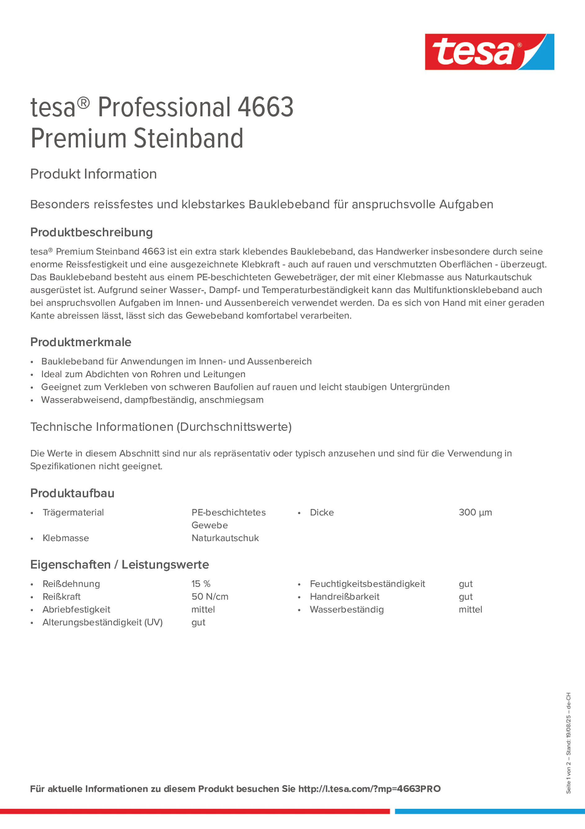 Product information_tesa® Professional 04663_de-CH_fr-CH