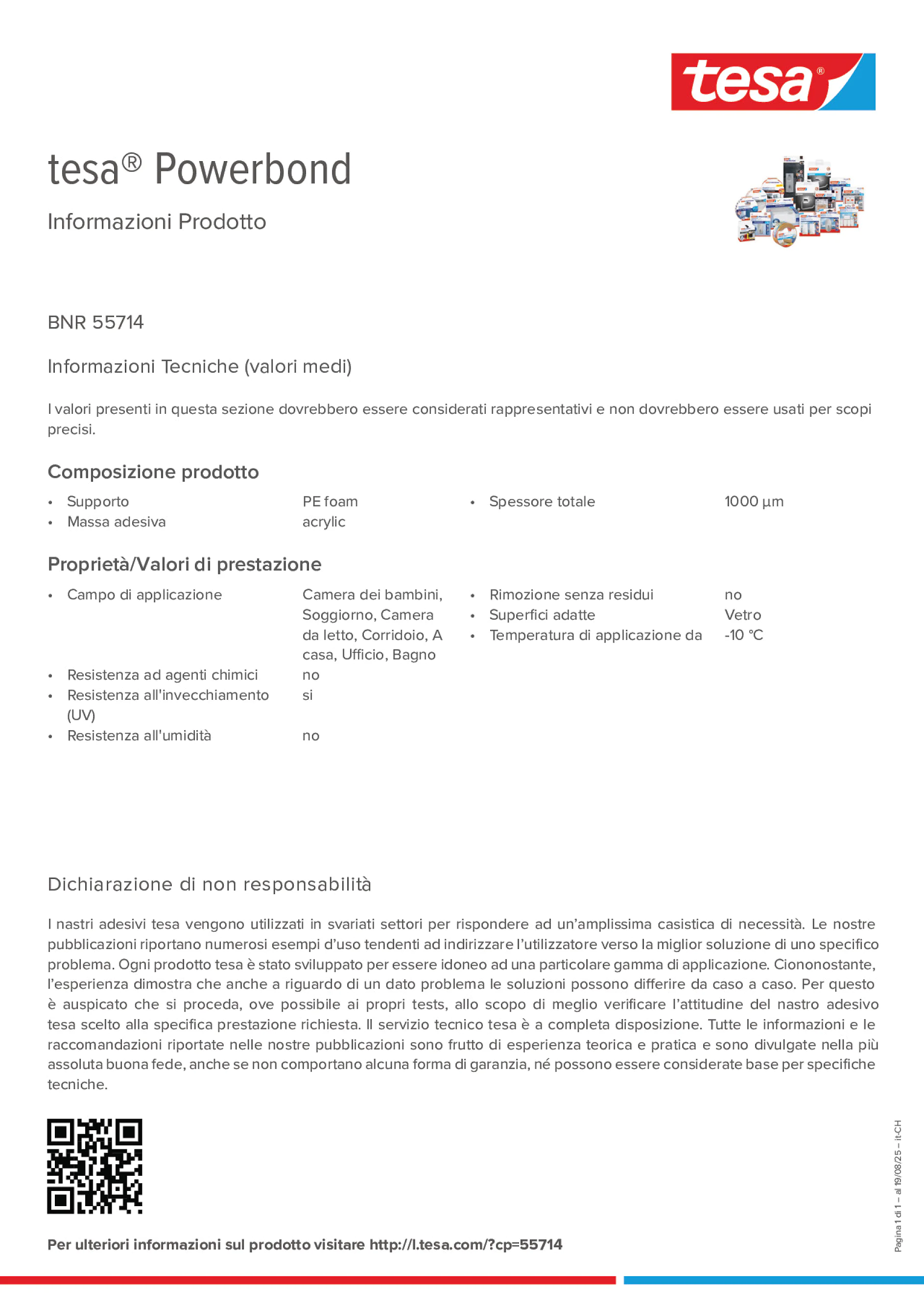 Product information_tesa® Powerbond 55714_de-CH_fr-CH